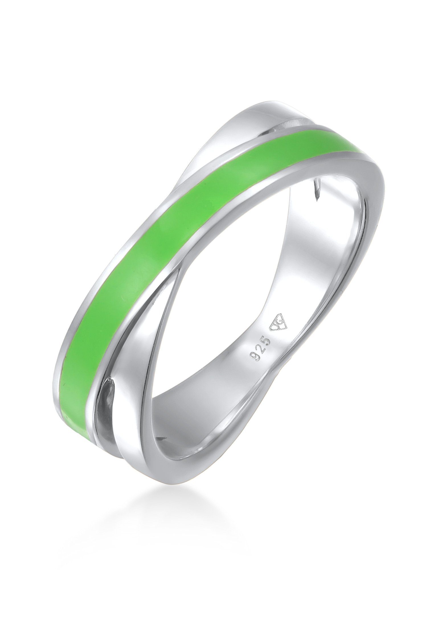 Elli Fingerring Wickelring Emaille 925 Silber günstig online kaufen