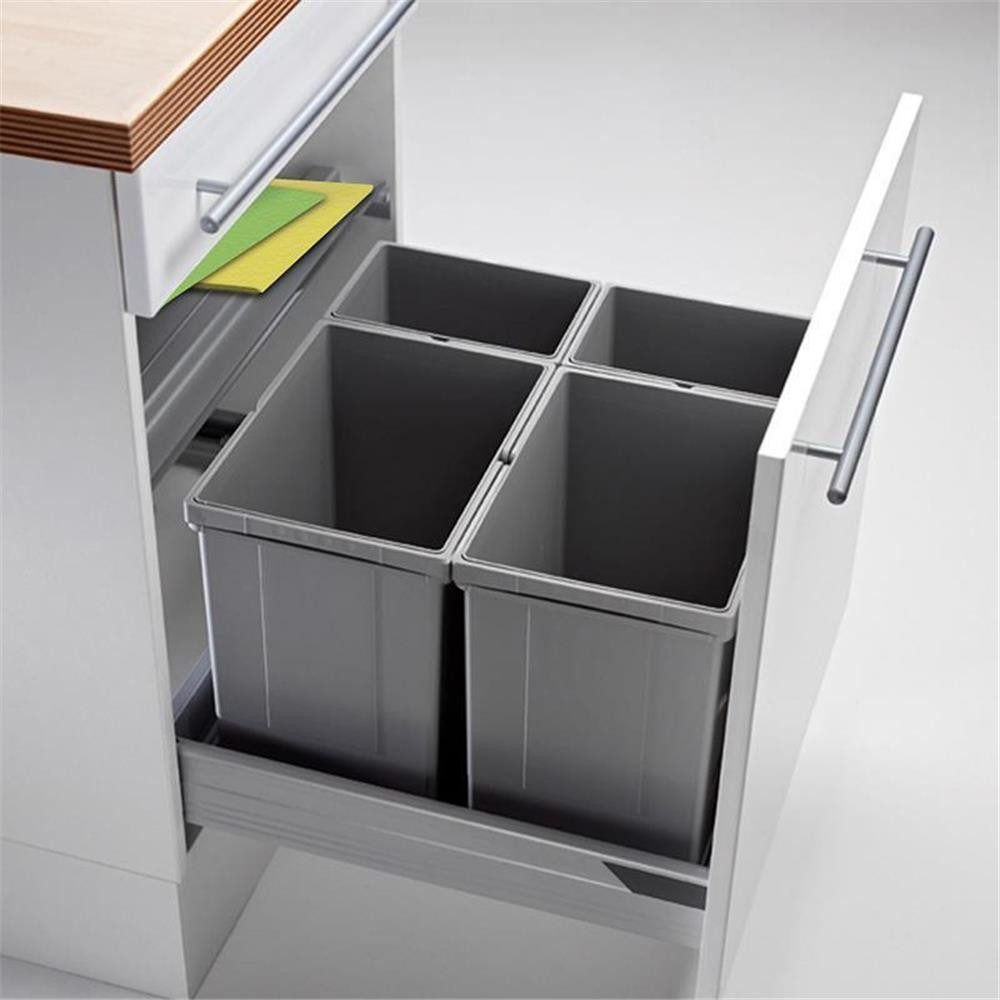 WESCO Einbaumülleimer 833604-85 Pullboy Vario 60