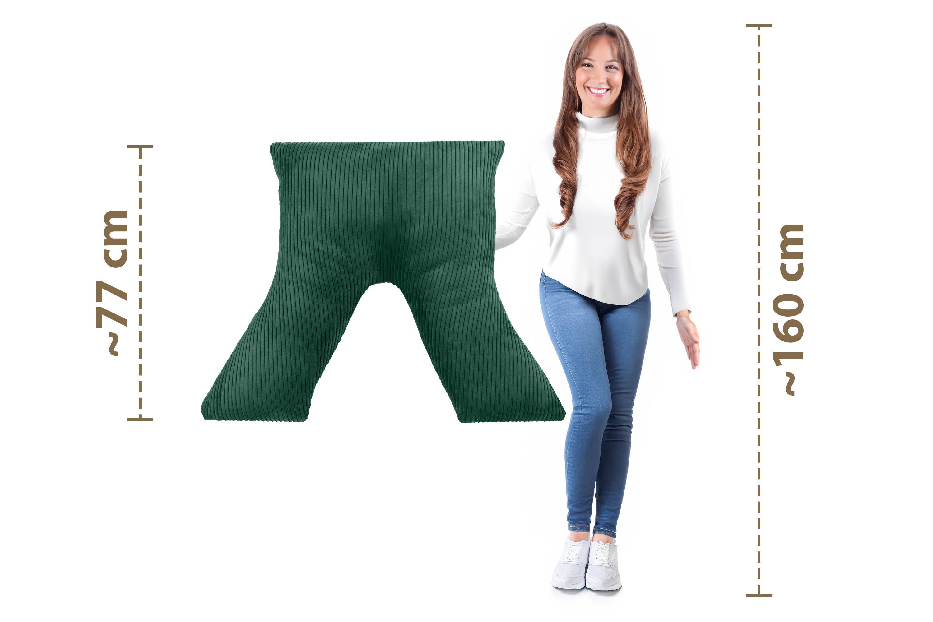 Amilian Schlafkissen - Lesekissen für Bett und Sofa - Seitenschläferkissen - Stillkissen, Seitenschläfer, Rückenlage, Schlafkissen für Seitenlage, Kissen mit Füllung und abnehmbarem Bezug - Stillhilfe