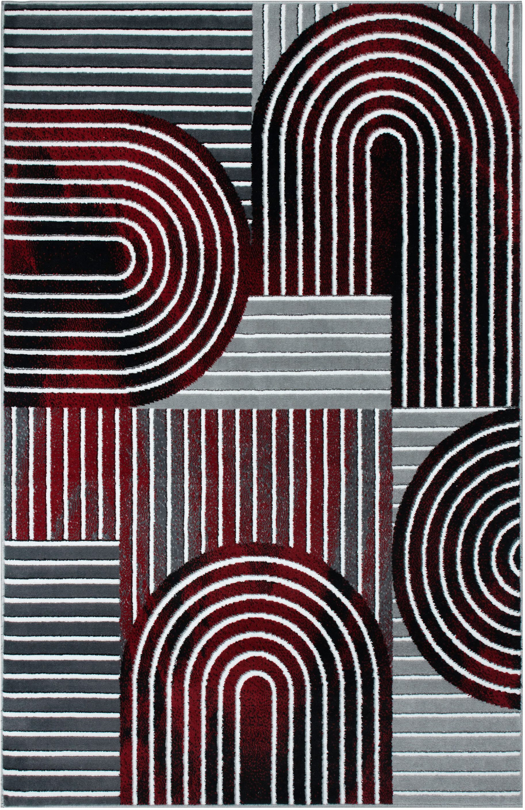 OTTO home Teppich Lysandra, rechteckig, Höhe: 8 mm, 3D-Effekt, softer Kurzflor, pflegeleicht, leichter Glanz, Scandi-Look