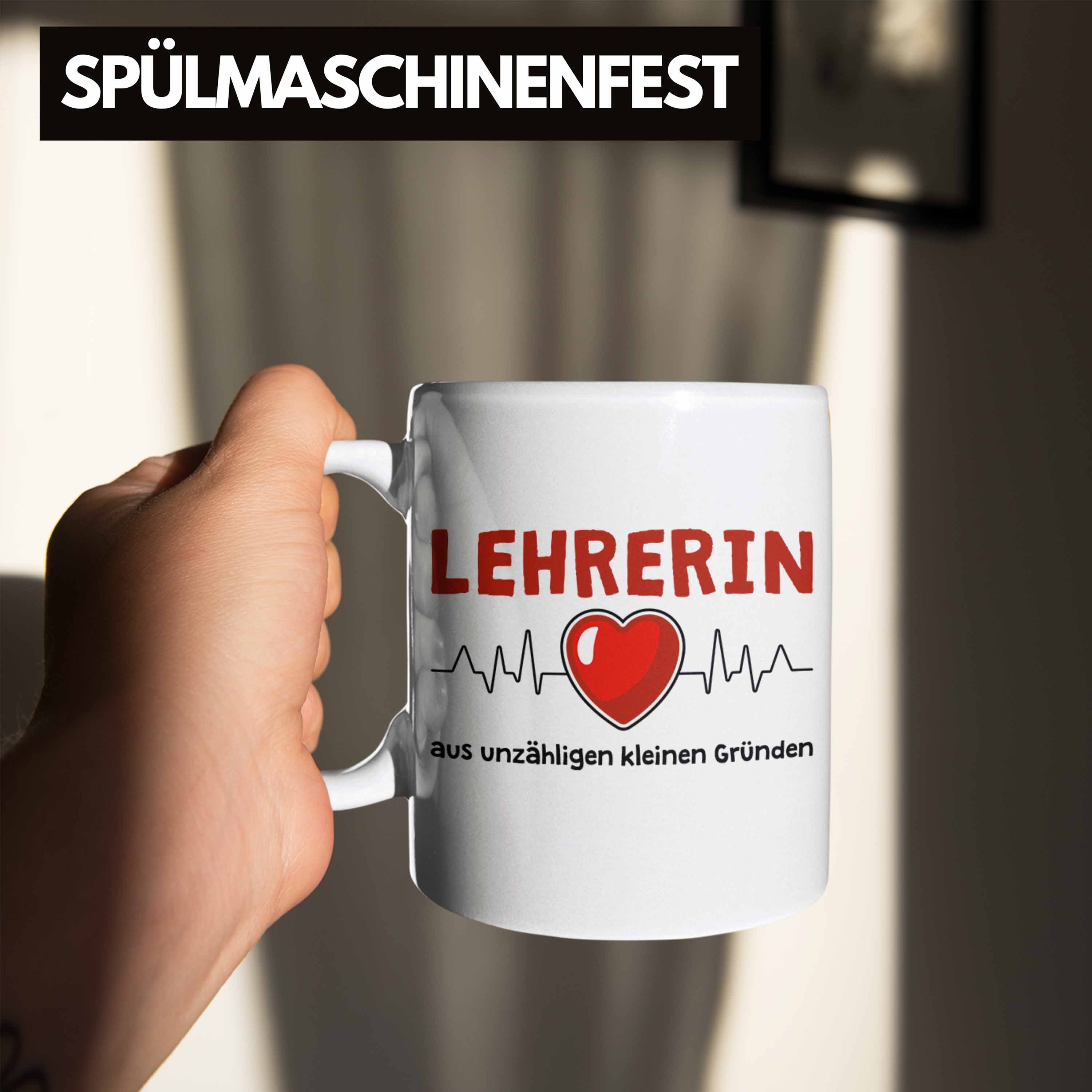 Geschenkidee Trendation Lehrerin Grundschule Sprüche Tasse Geschenk Trendation Danke Lustig Weiss Dankeschön Grundschullehrerin - Tasse