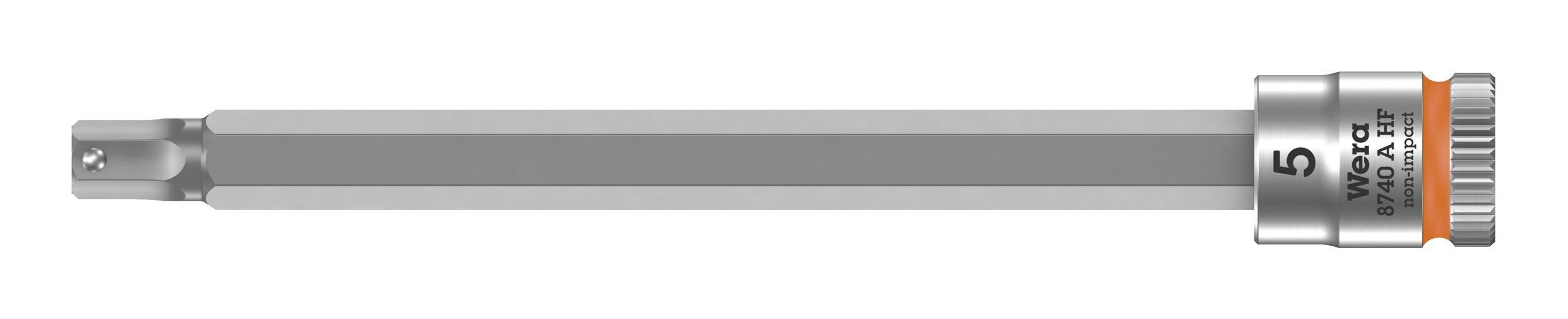 Wera Steckschlüssel, Schraubendrehereinsatz 1/4" Innensechskant m. Haltefunktion 5 x 100 mm