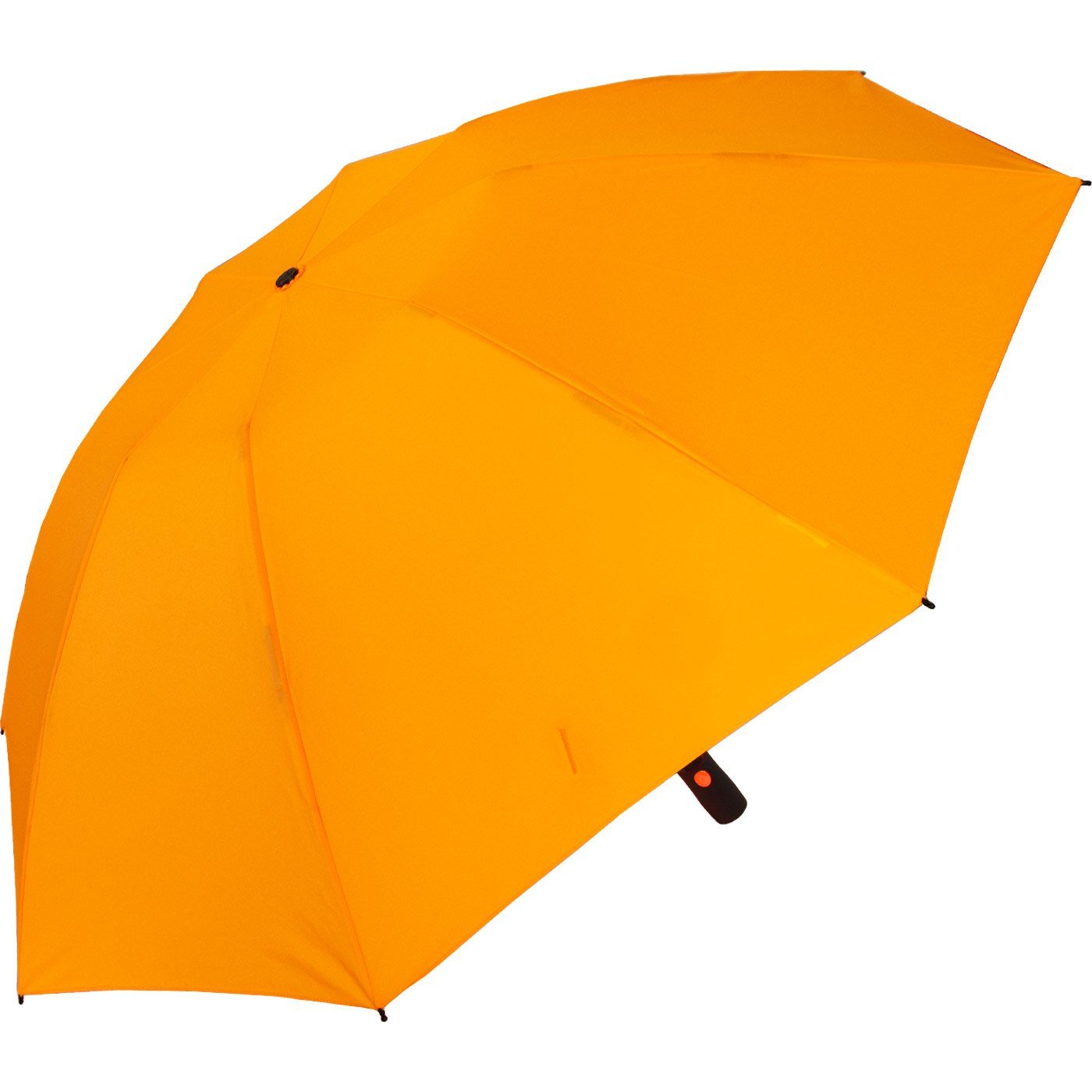 stabilen Speichen Taschenregenschirm iX-brella mit neon-orange bunten öffnender Fiberglas-Automatiksch, umgekehrt Reverse