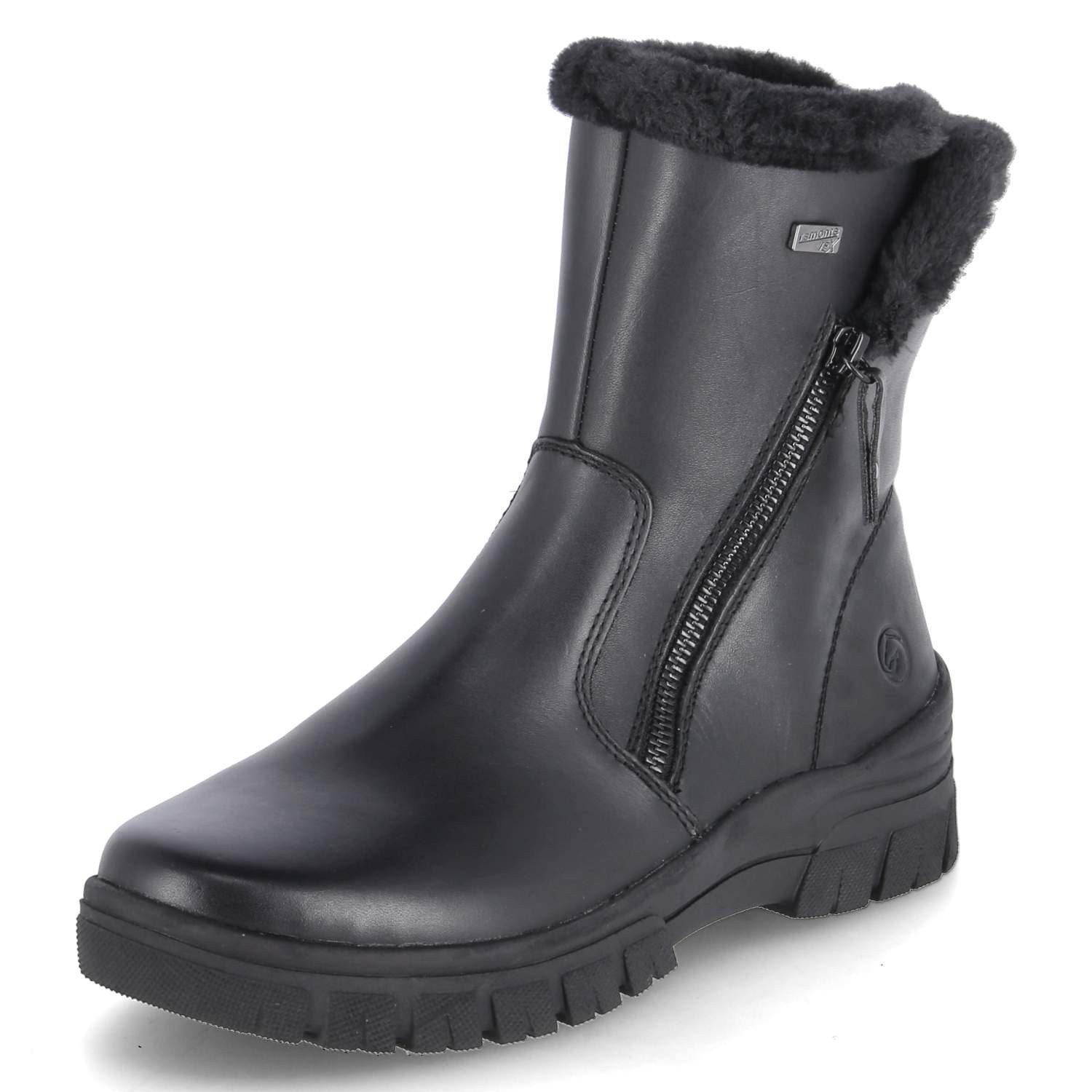 Remonte Remonte D0E78-00 Damen Glattleder schwarz Winterstiefel günstig online kaufen