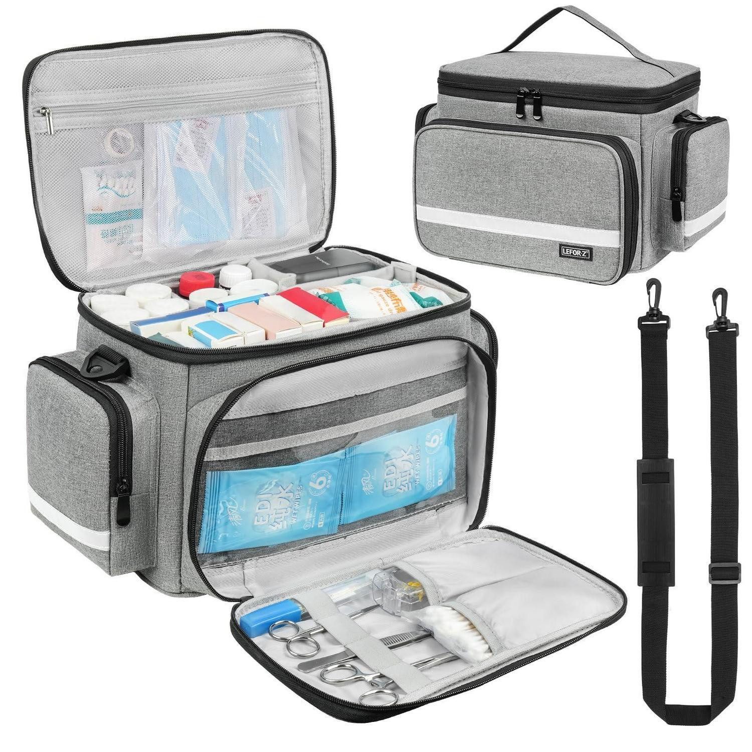 LuxusKollektion Erste-Hilfe-Koffer Erste Hilfe Tasche Grau S