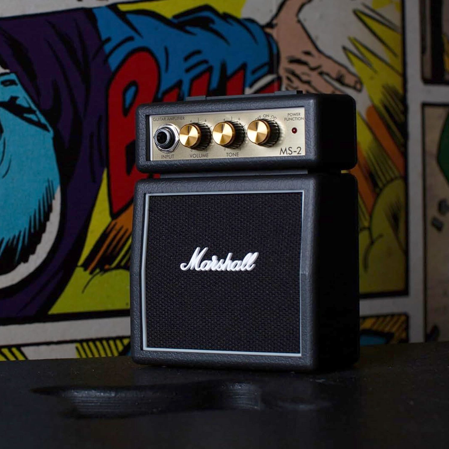 Marshall Marshall Gitarren-Verstärker MS-2 Micro Stack mit Netzteil Verstärker (Anzahl Kanäle: 1, 1 W, E-Gitarre)