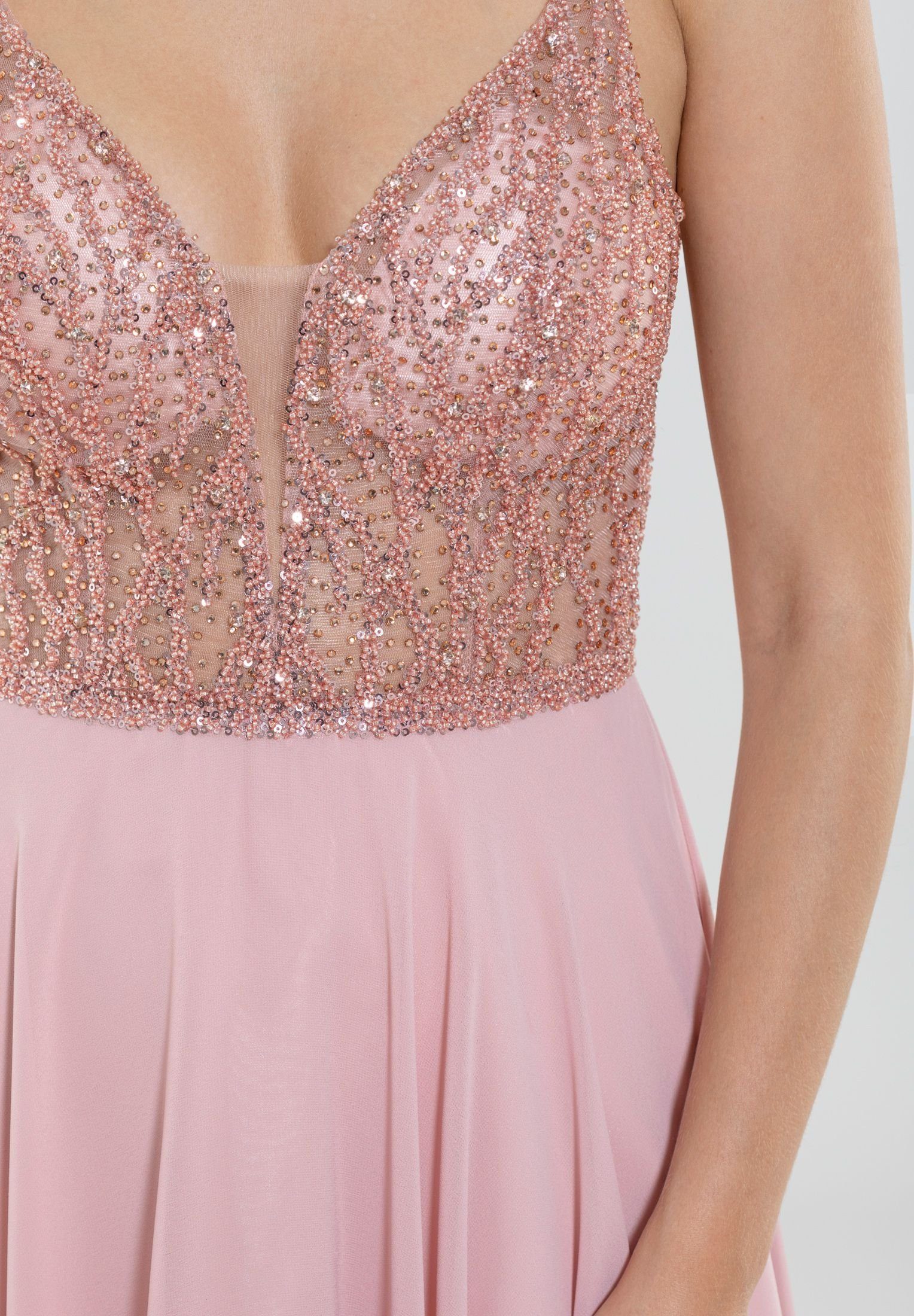SWING Cocktailkleid - Kleid aus Materialmix - Midikleid - Partykleid