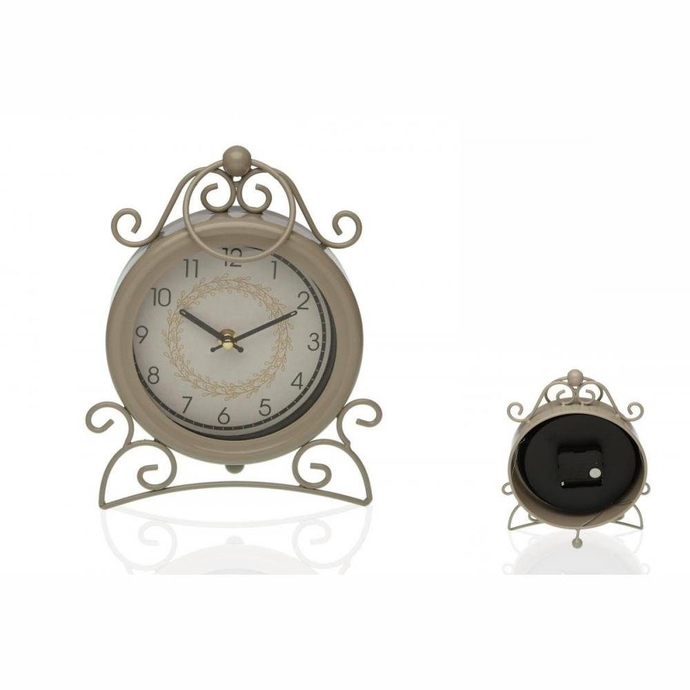 Metall Beige Bigbuy Uhr Vintage Wecker Look Retro Tischuhr