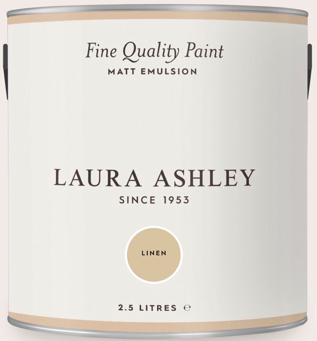 LAURA ASHLEY Wandfarbe Fine Quality natural MATT L Linen Paint EMULSION shades, 2,5 matt