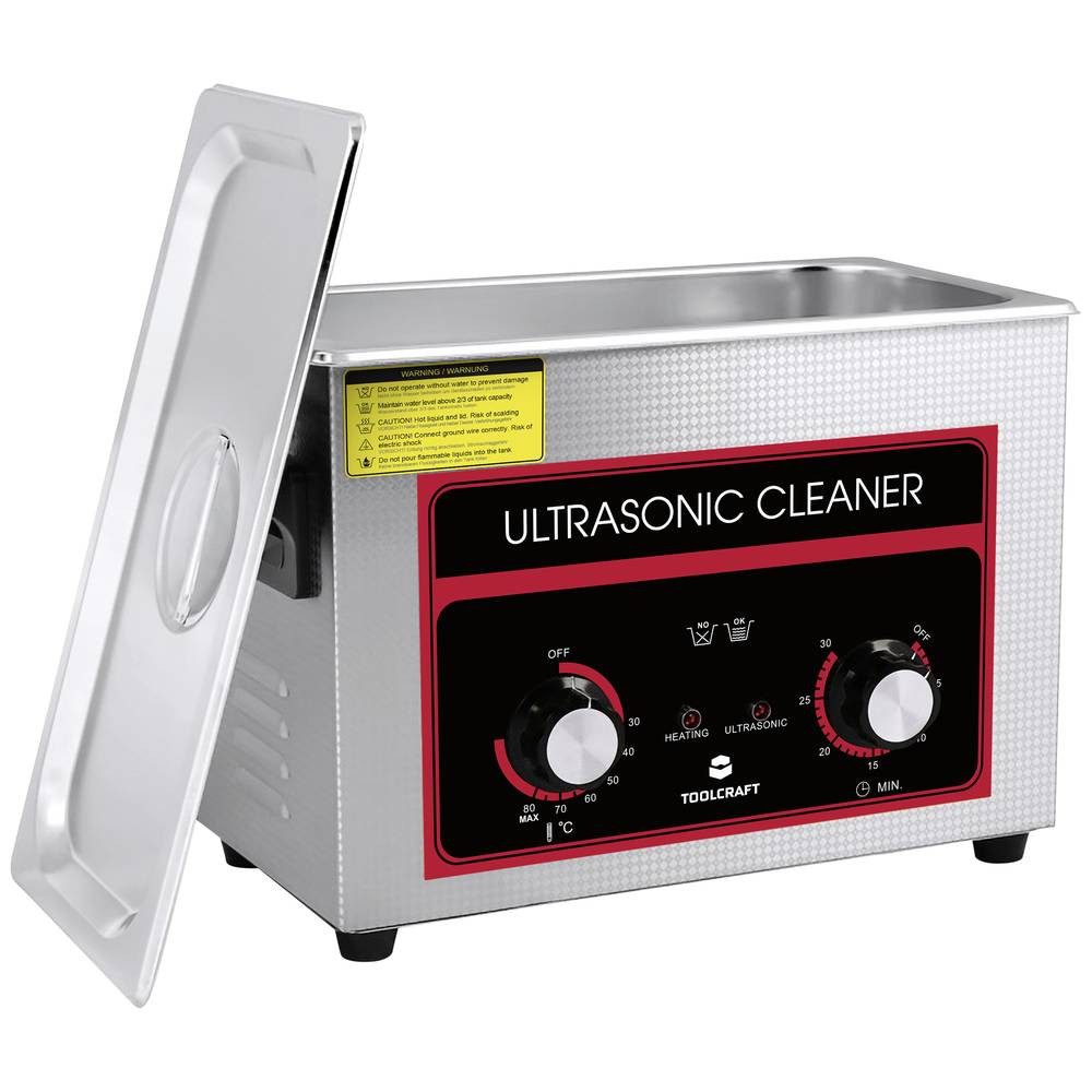 TOOLCRAFT Ultraschallreiniger Ultraschallreiniger 4.5 l TO-8705304, mit Heizung, mit Reinigungskorb