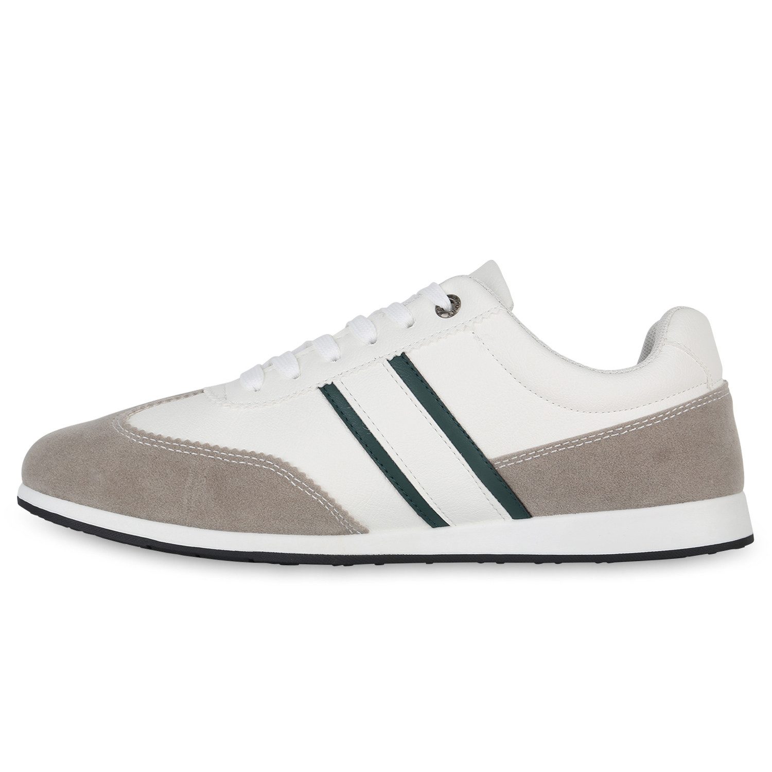 VAN HILL 840942 Sneaker Herren Sneaker Low Bequeme Schnürer Basic Schnür-