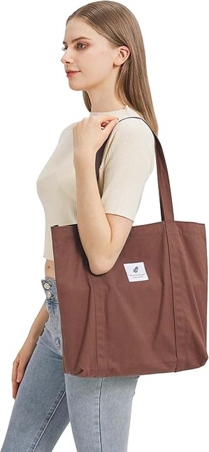 Schultertasche Tote Tasche Einfarbige Umhängetasche Leicht