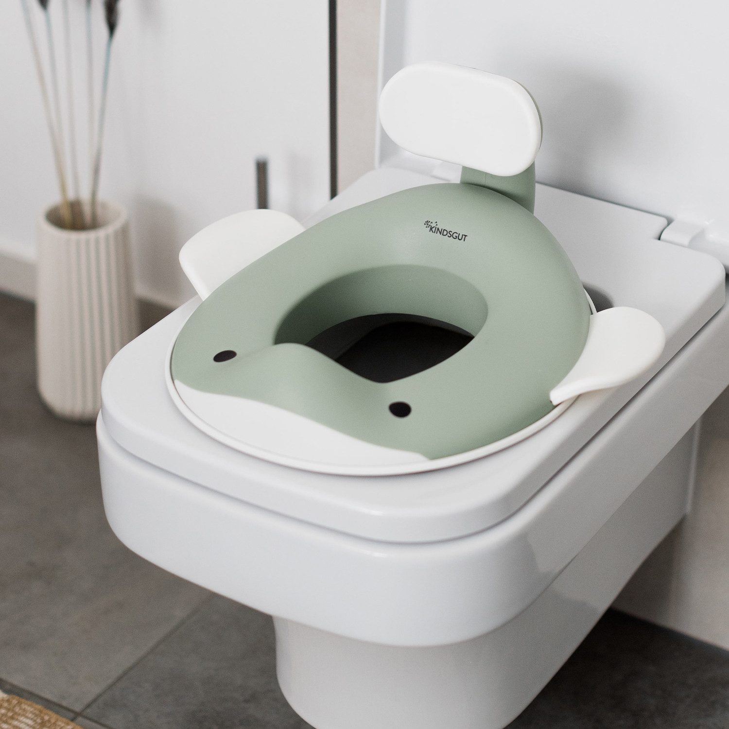KINDSGUT Baby-Toilettensitz Wal, Pistazie