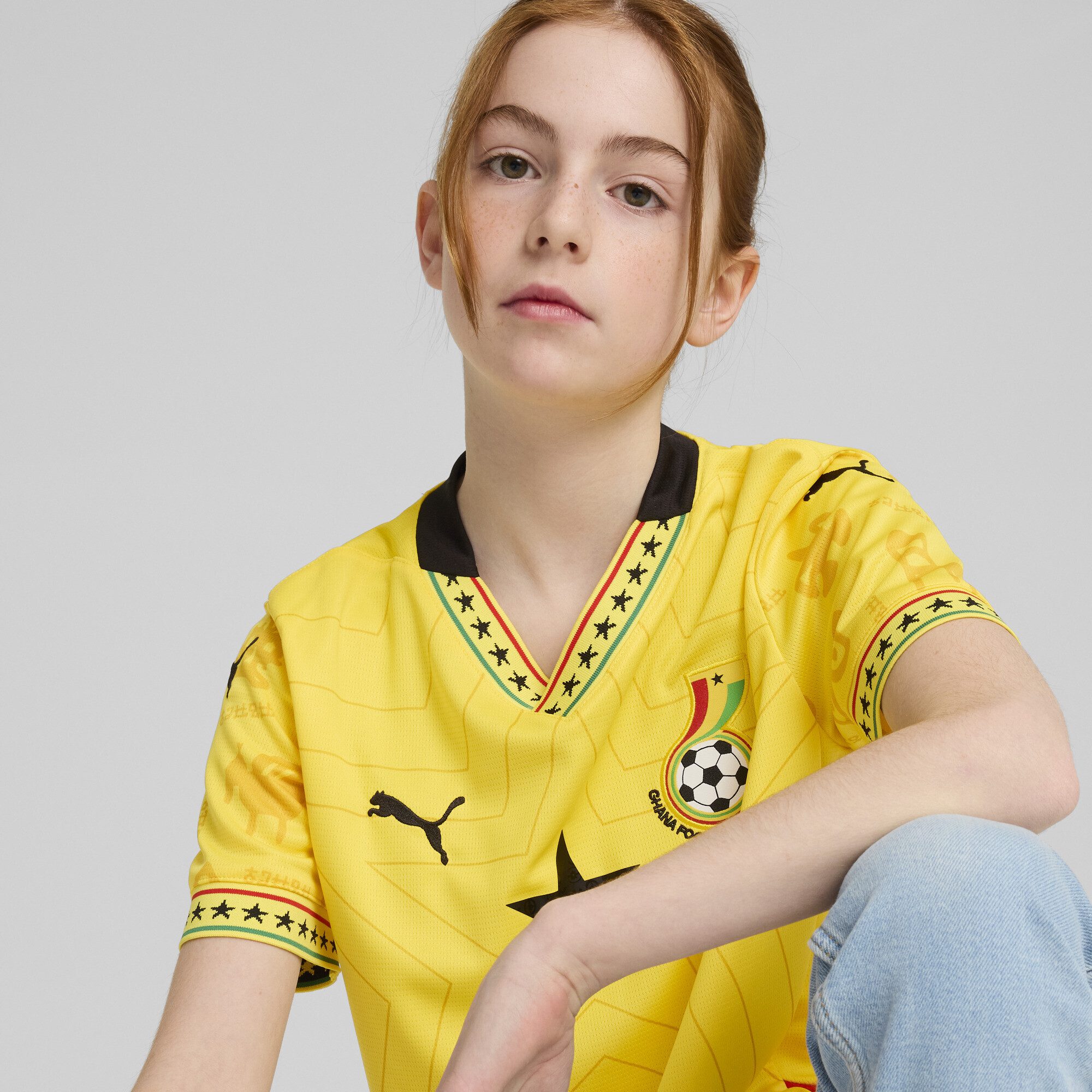 PUMA Trainingsshirt Ghana 2025 Auswärtstrikot Jugendliche
