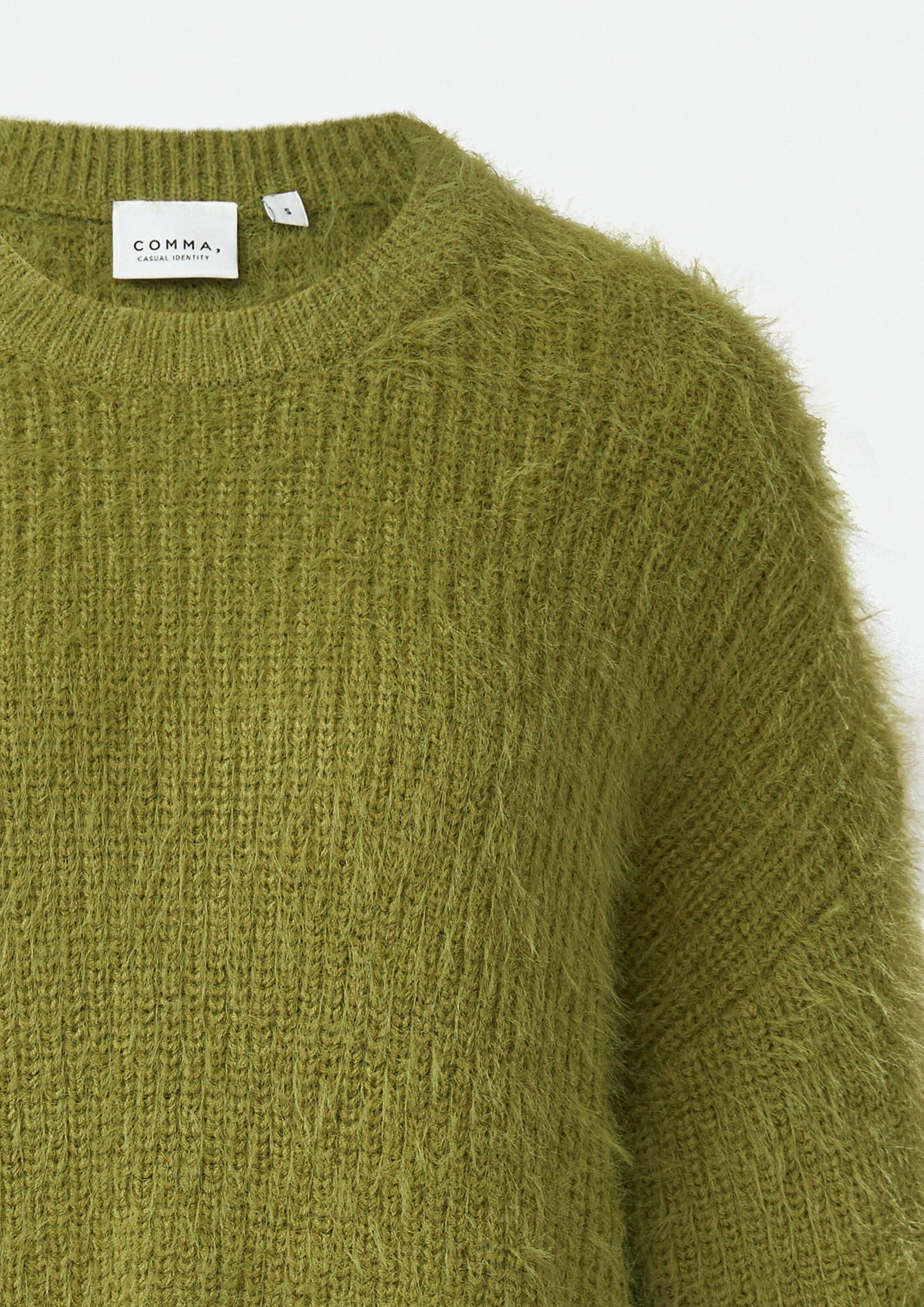 comma Longpullover Strickpullover Kuscheliger Oversize-Strickpullover