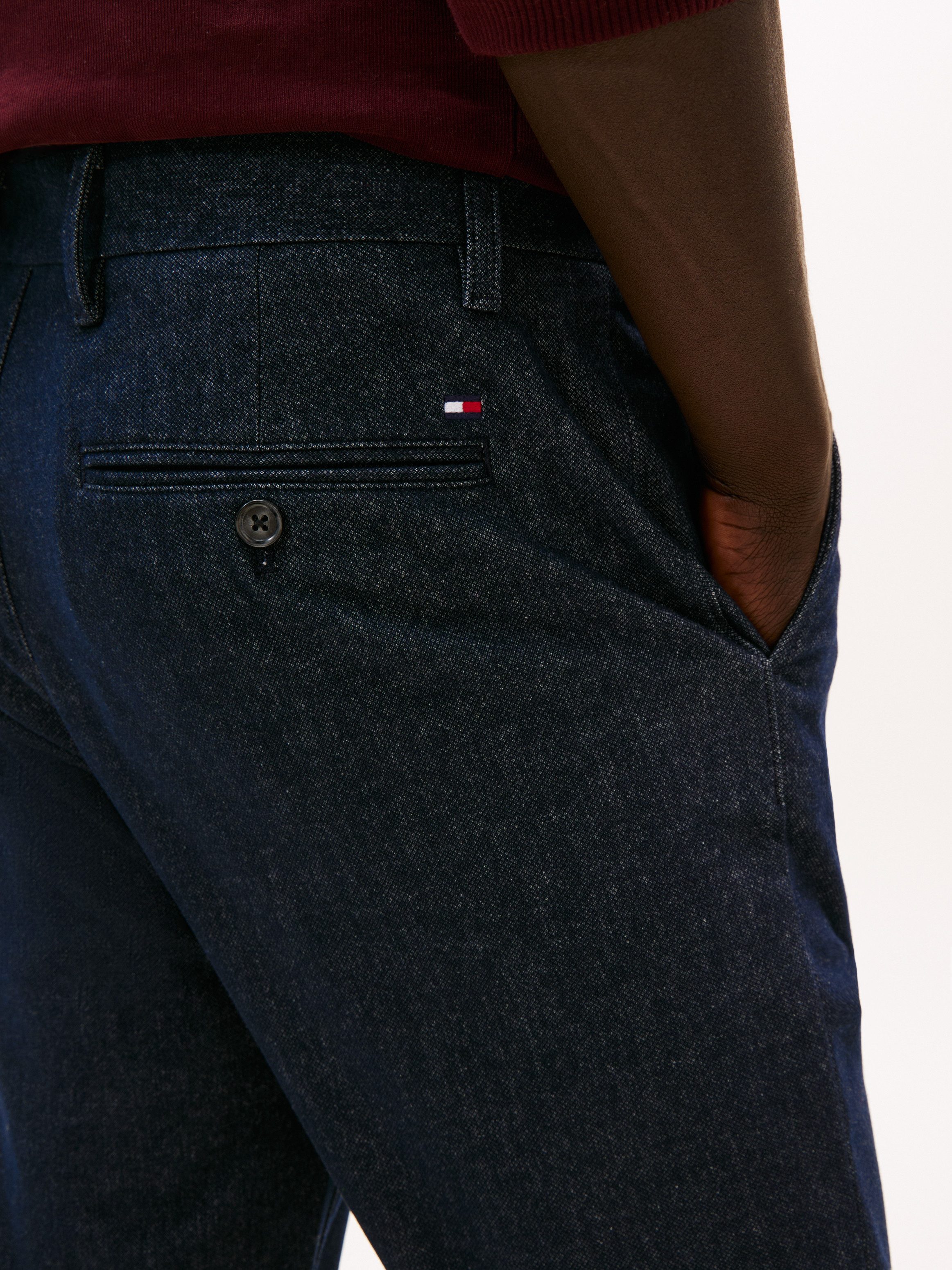 Tommy Hilfiger Chinohose BLEECKER BRUSHED MARL Slim Fit, gebürstete Melange günstig online kaufen