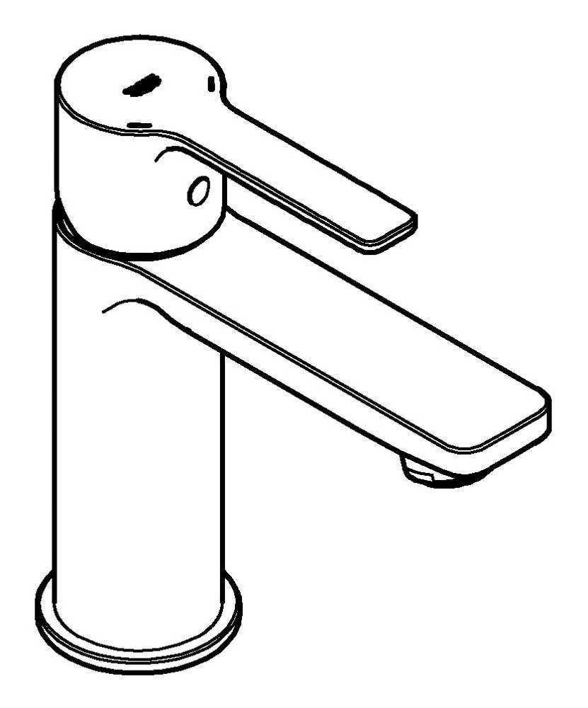 Grohe Waschtischarmatur Lineare Einhand-Waschtischbatterie mit Push-Open-Ab günstig online kaufen