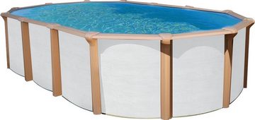 KWAD Schwimmbecken Supreme all in Premium Folie (Set, 7-tlg), 7-tlg., BxLxH: 370x610x132cm, sand, inkl. Bodenisolationsset