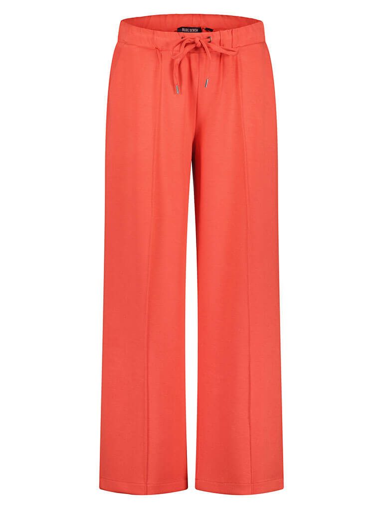 Blue Seven Strandhose Damen Hose 186212 mit Tunnelzug - Lange Sommerhose Freizeithose Elastische Taille, Tunnelzug & Bindeband, Weites Bein, Seitentaschen