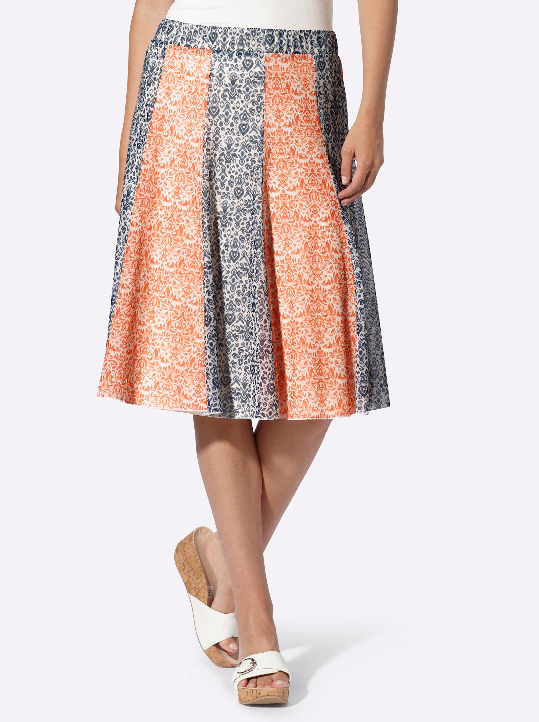 heine A-Linien-Rock Druck-Rock günstig online kaufen