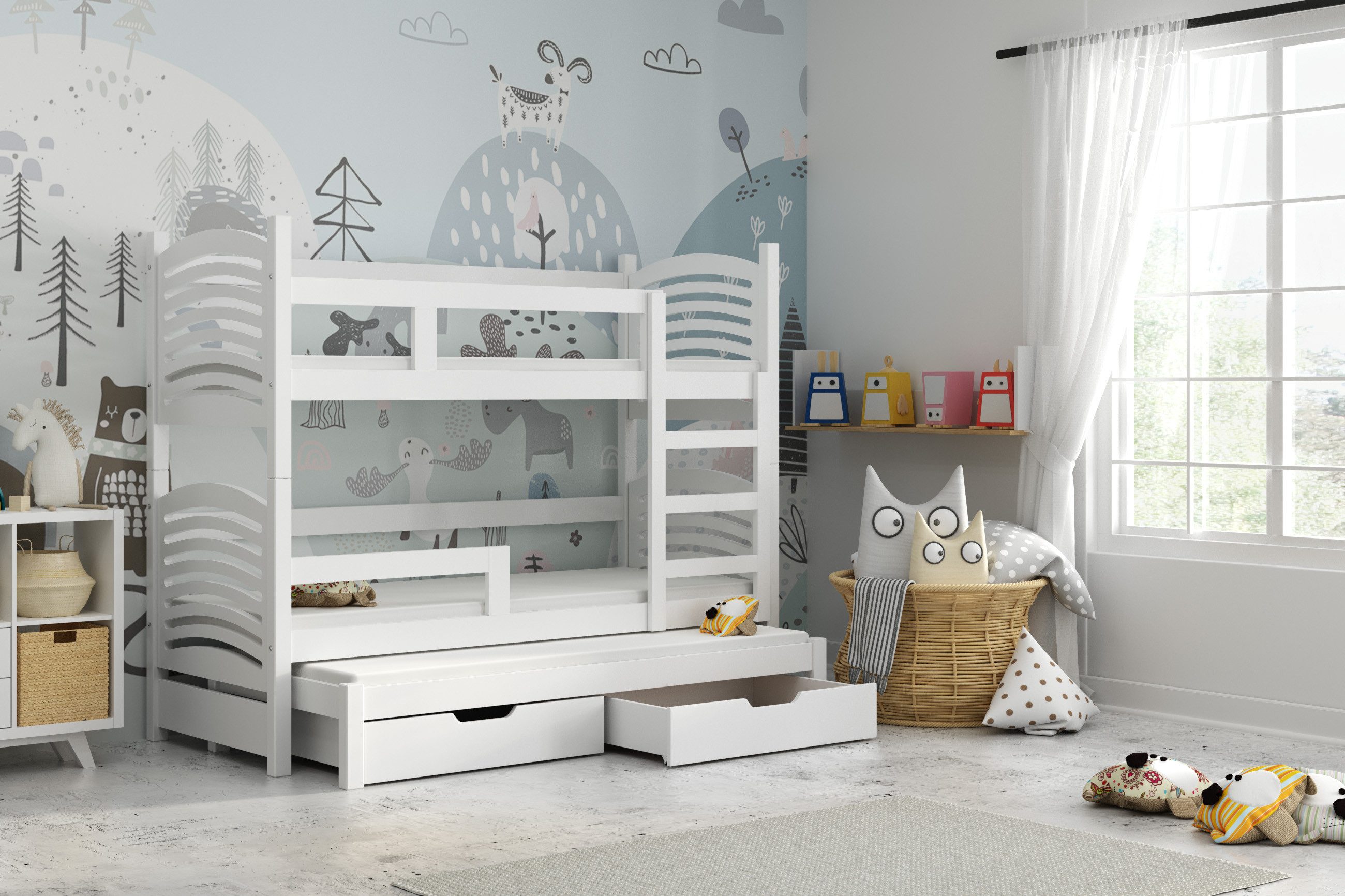 thematys Hochbett Etagenbett optional mit Ausziehbett günstig online kaufen