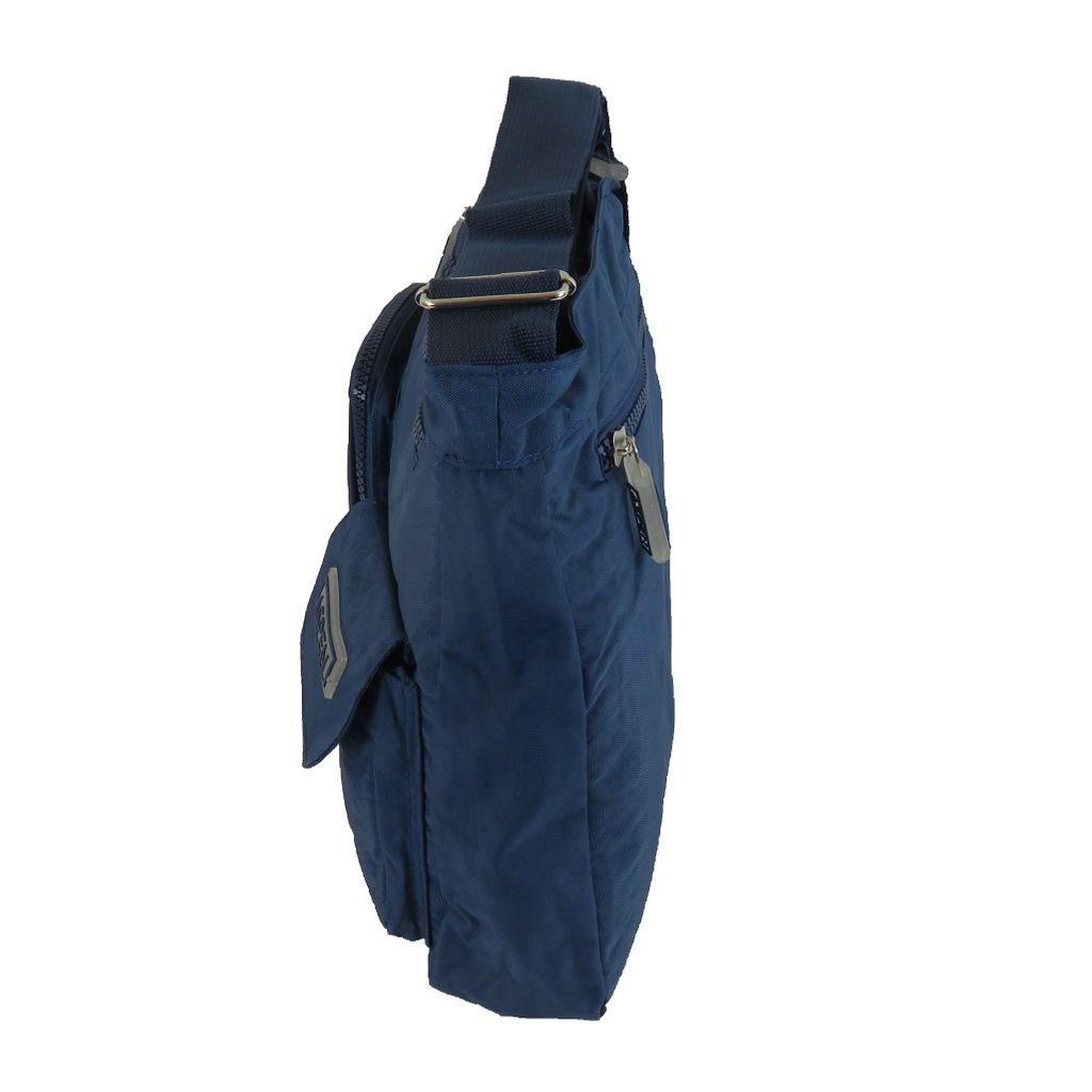 Nylon Damen 21067 blau Tasche Umhängetasche Pavini Pavini Crincle Umhängetasche Aspen Crossovertasche