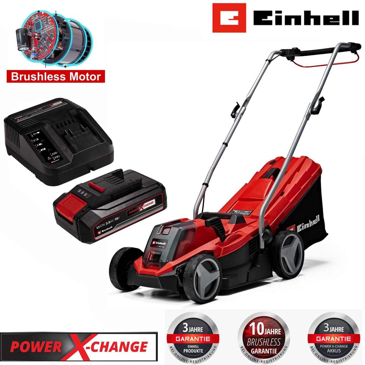 Einhell Akkurasenmäher Rasenmäher GE-CM 18/33 Li günstig online kaufen
