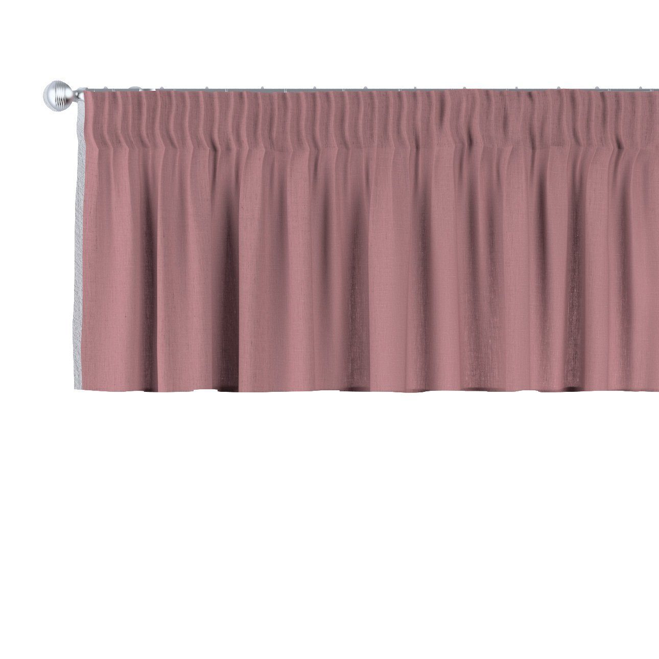 Vorhang mit Kräuselband 130 x 40 cm, Leinen, Dekoria | Querbehänge