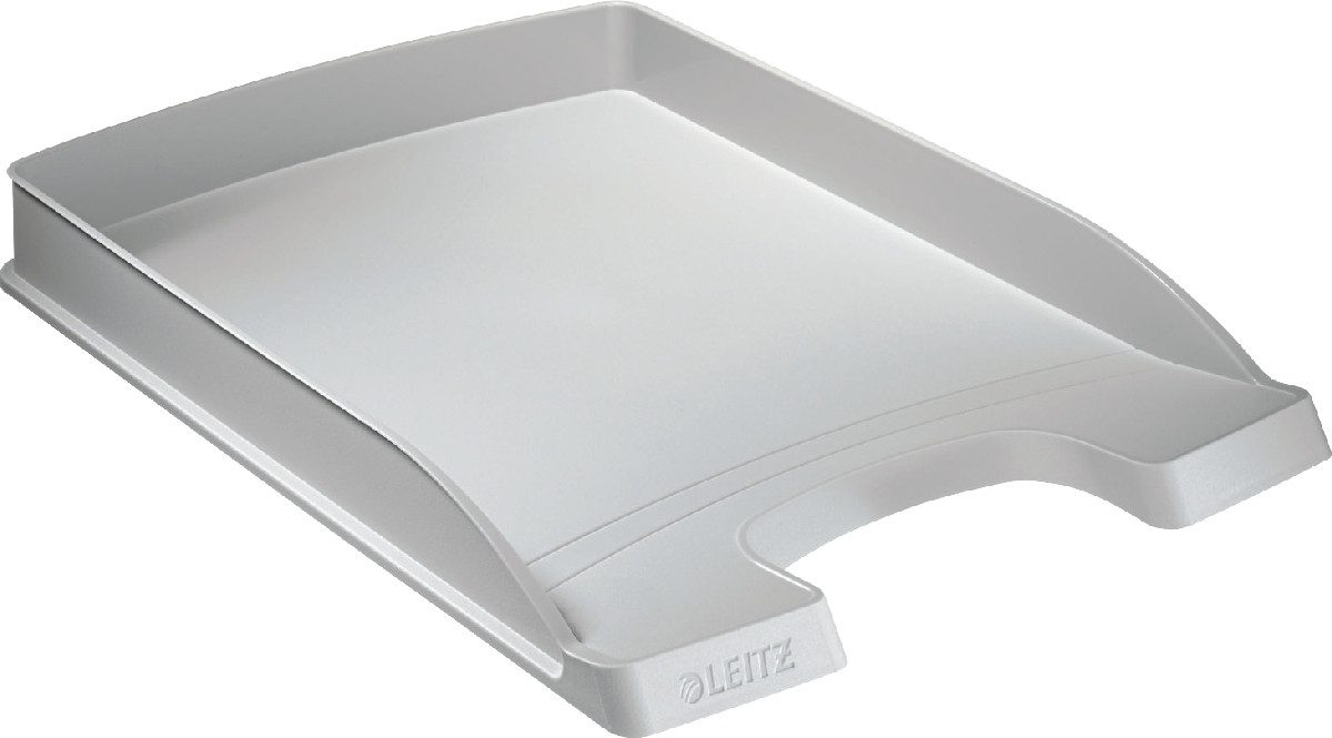 LEITZ Briefablage Briefkorb Flach Plus grau (10 Stück)