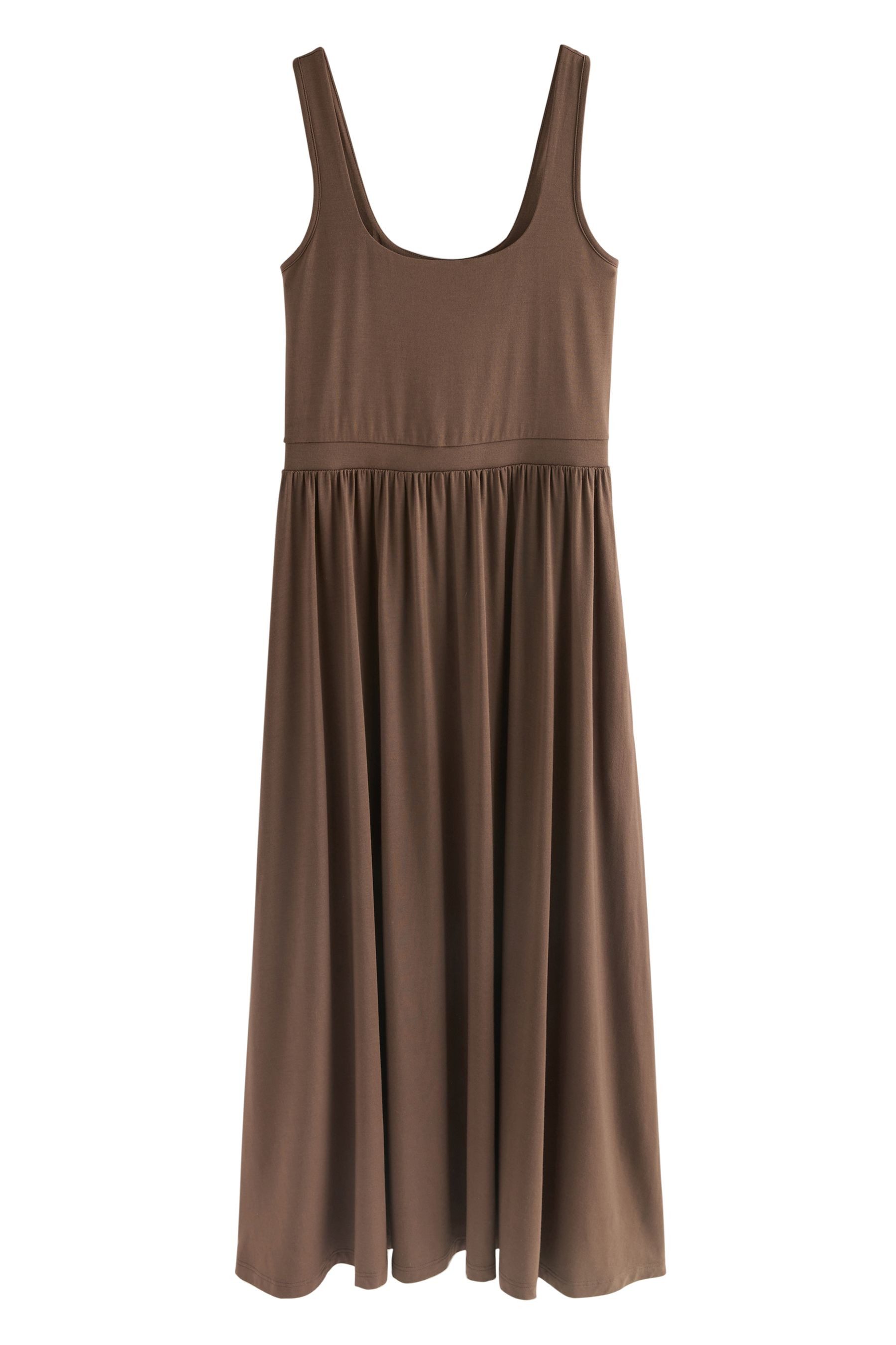 Next Jerseykleid Sommerliches, tailliertes Jersey-Kleid (1-tlg)