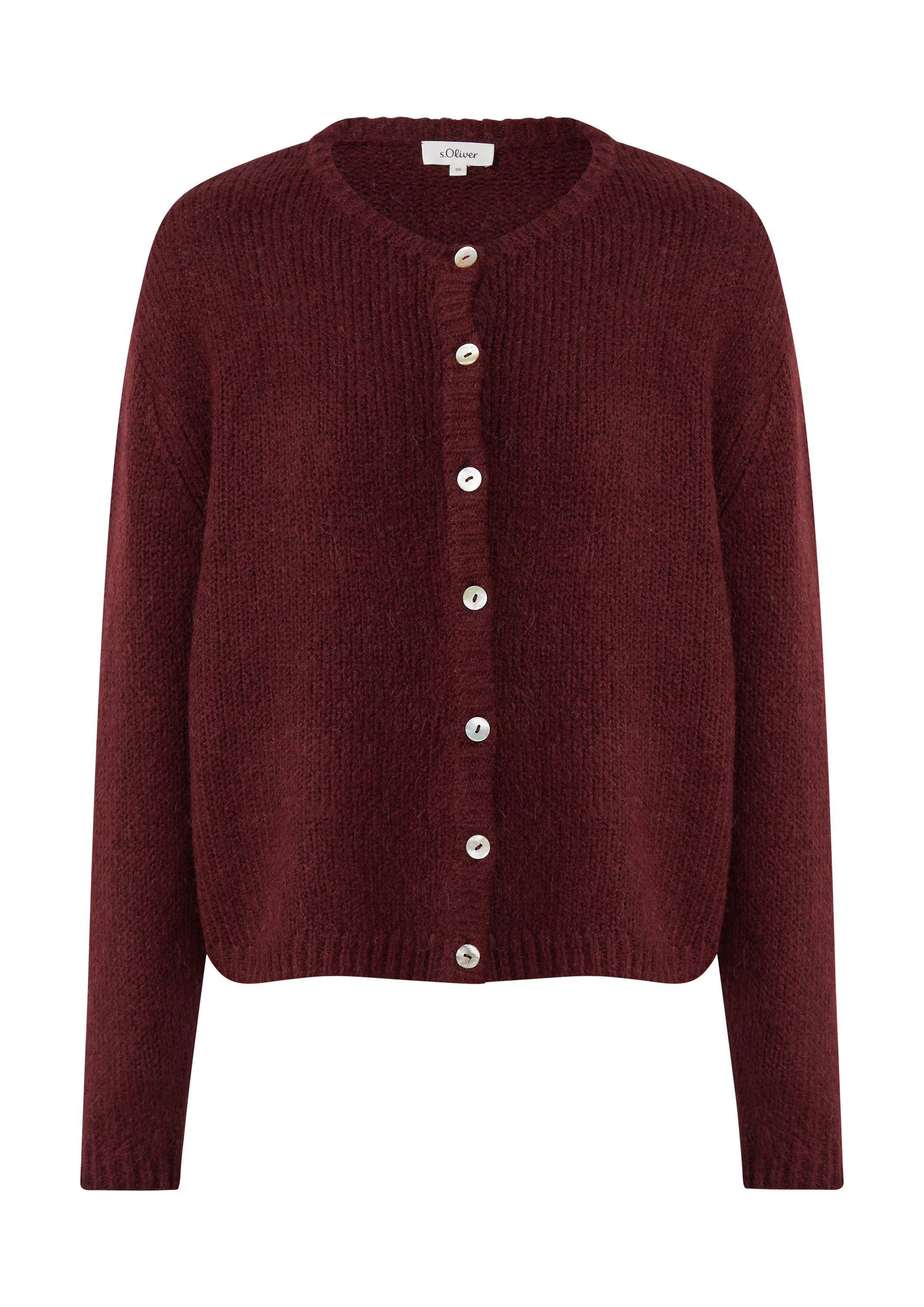 s.Oliver Cardigan Strickjacke Cardigan aus Alpakamix günstig online kaufen