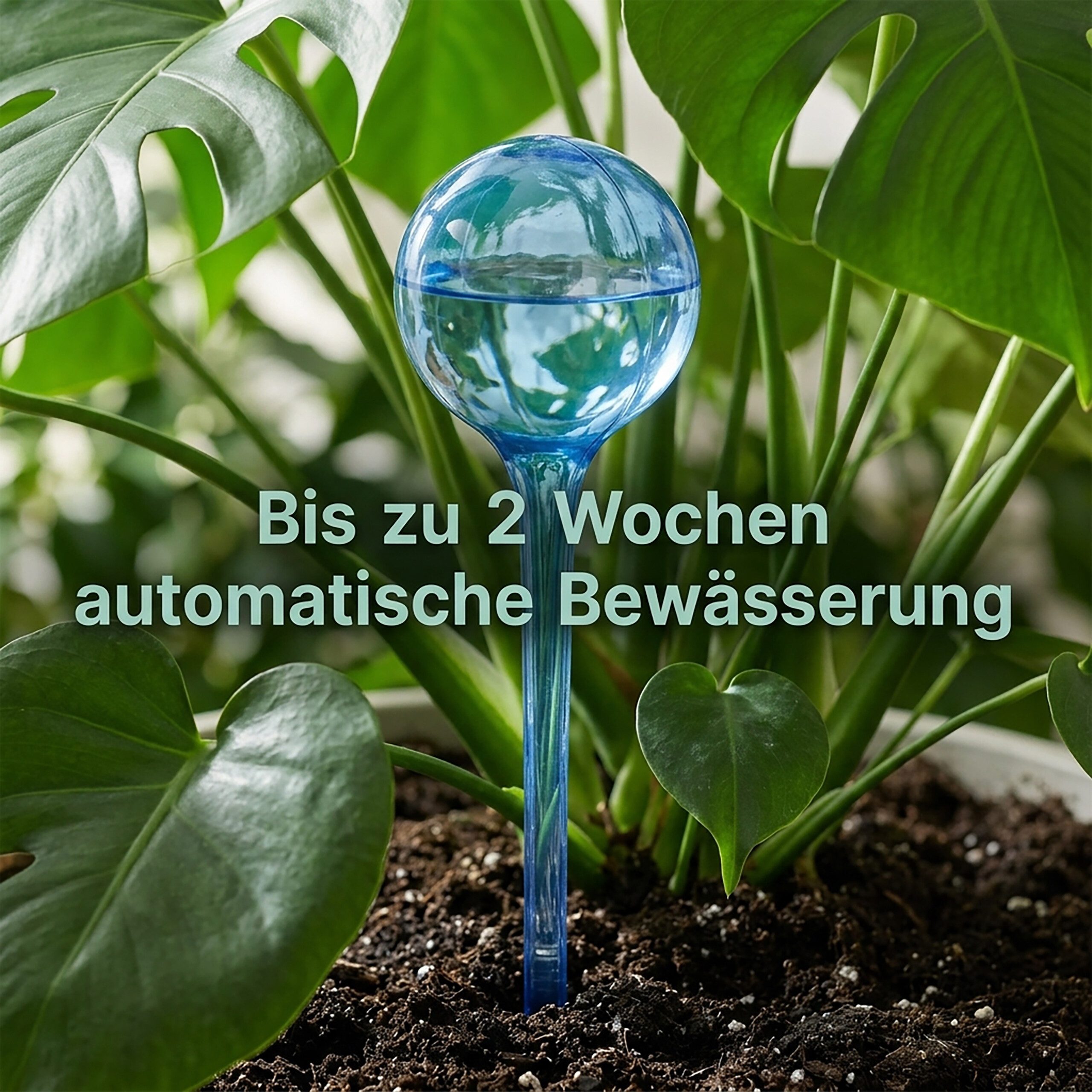 relaxdays Tropfer 8 x Bewässerungskugeln blau, (4-tlg) – Bild 2 von 5
