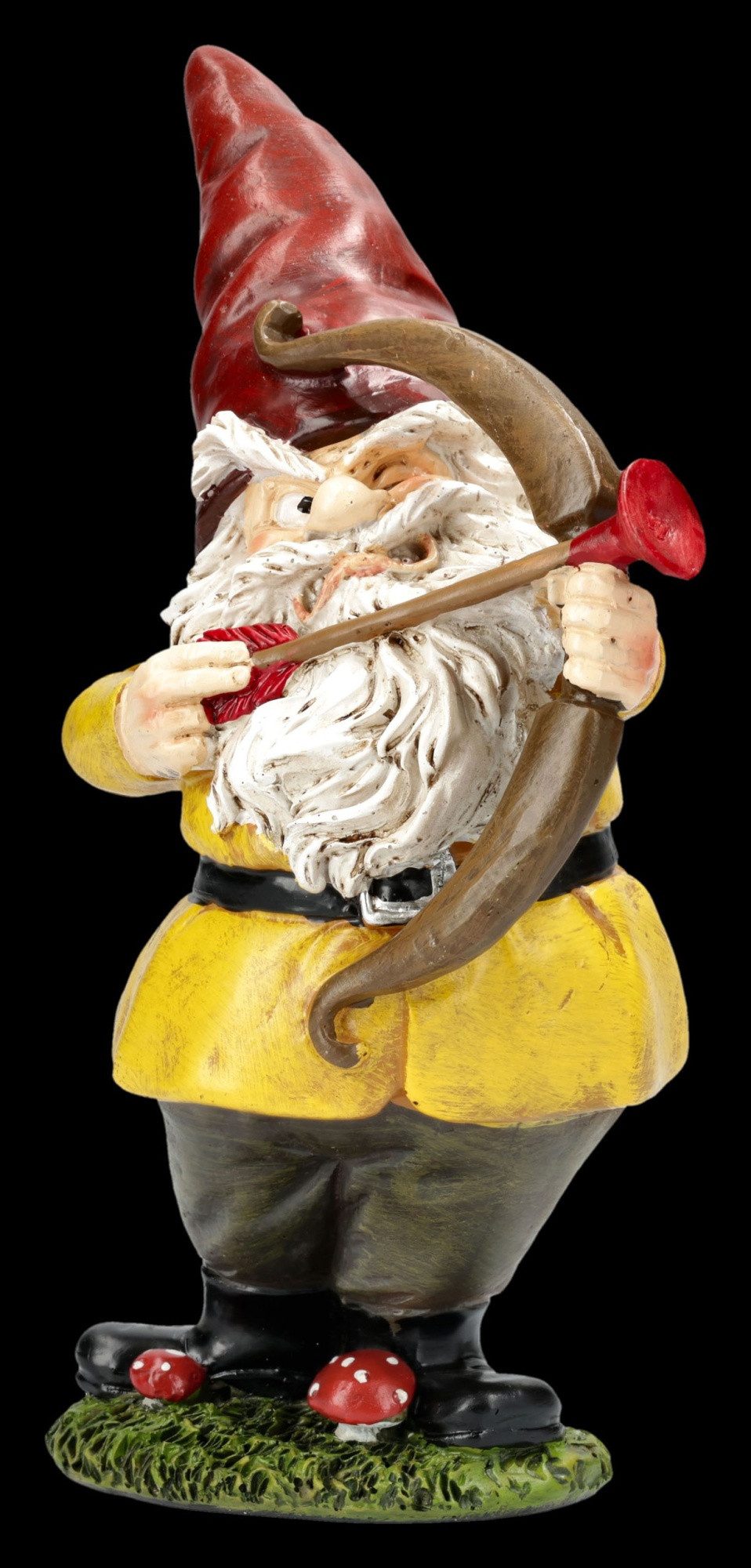 Figuren Shop GmbH Gartenzwerg Gartenzwerge Set – Lustige Figuren Statue 3er Deko Zwerg 15-19 cm