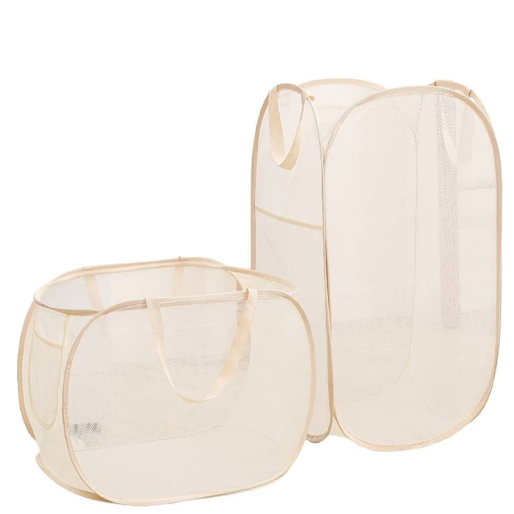 Blusmart Wäschekorb 2 Stücke Groß Netz-Wäschekorb Faltbar (Pop-up Faltbarer günstig online kaufen