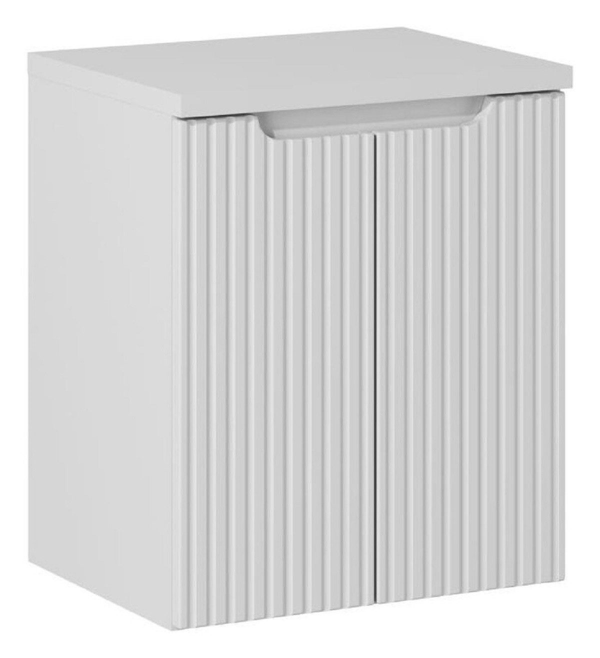 ROYAL24_MARKT Waschbeckenunterschrank - Nova White N BM102 - Waschbeckenunterschrank (2 Türen) 80,60,50 cm (Waschbeckenunterschrank, 2-St., Premium - Nova White N) Premium – Schick – Makellos.