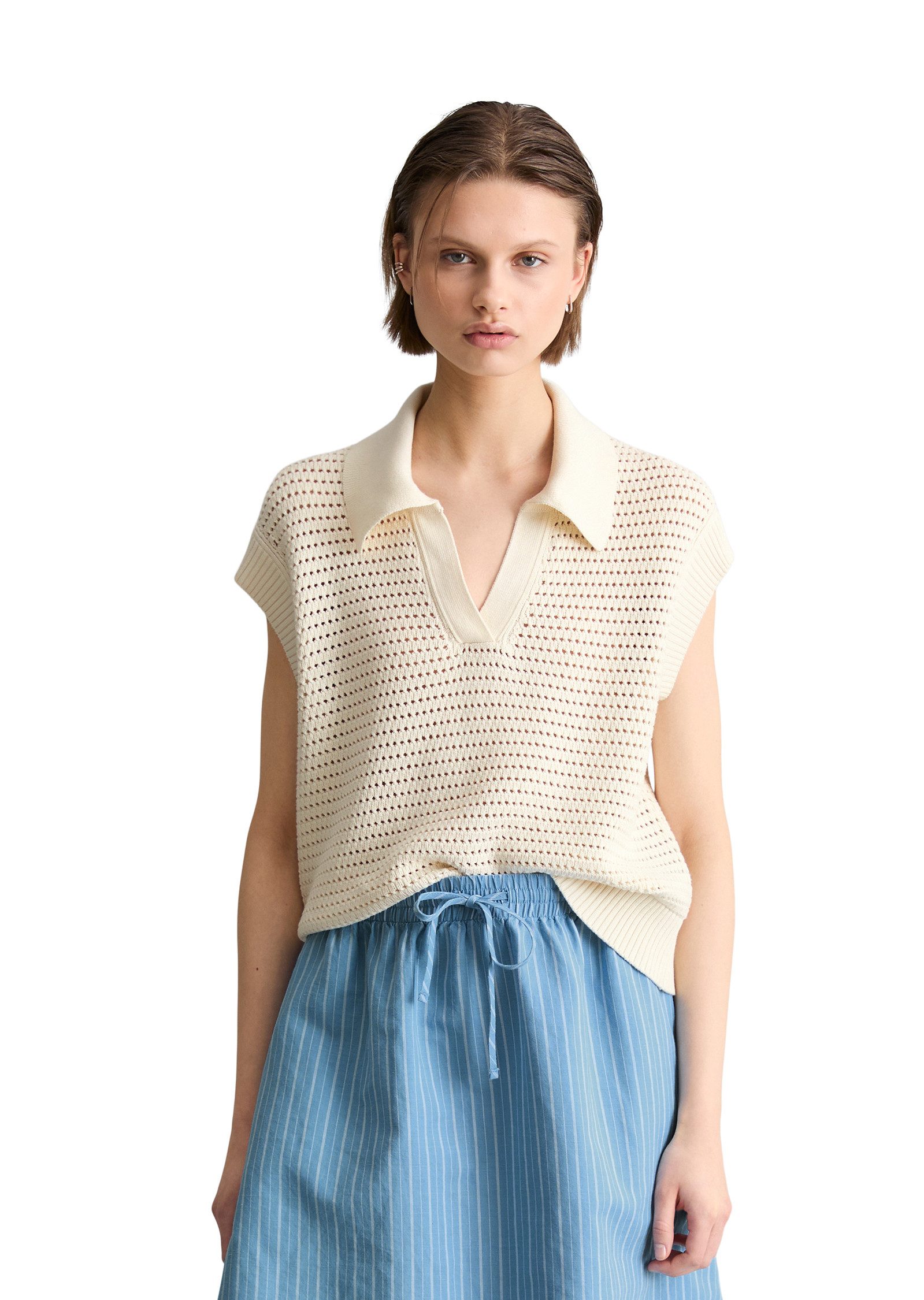 Marc O'Polo DENIM Pullunder regular aus Organic Cotton