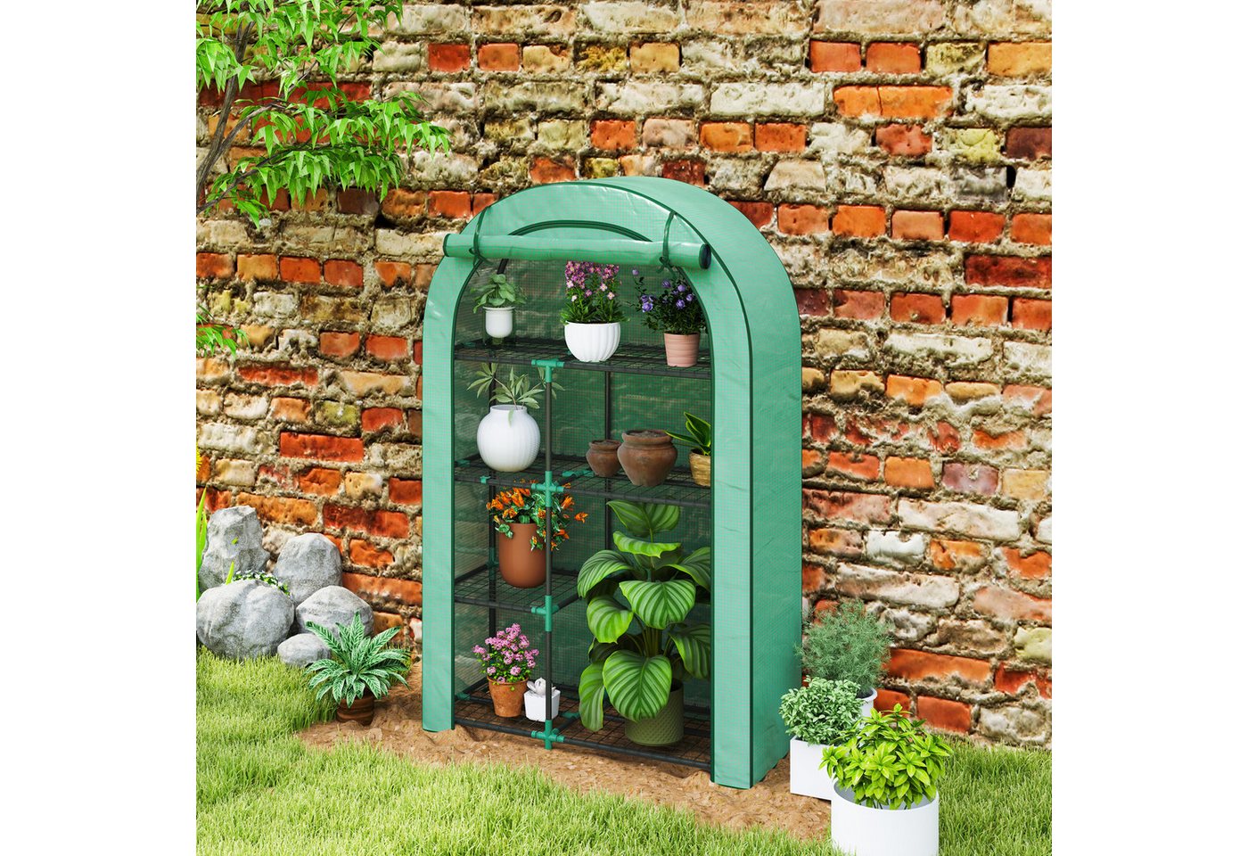 MC Star Gewächshaus mit Runddach Tür, ... MC Star Gewächshaus mit Runddach Tür, ...