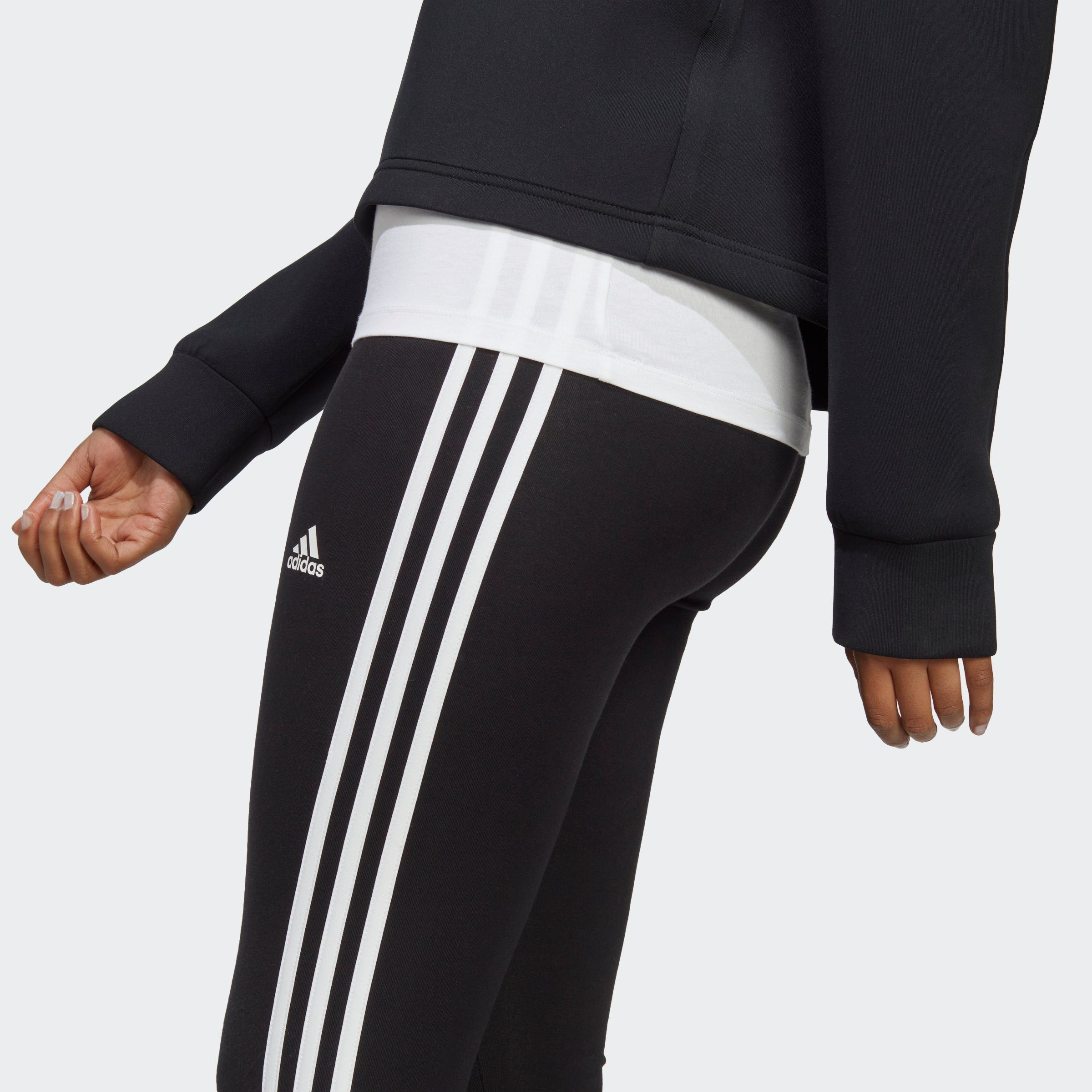 adidas Sportswear Leggings W 3S HW LG Black / (1-tlg) White