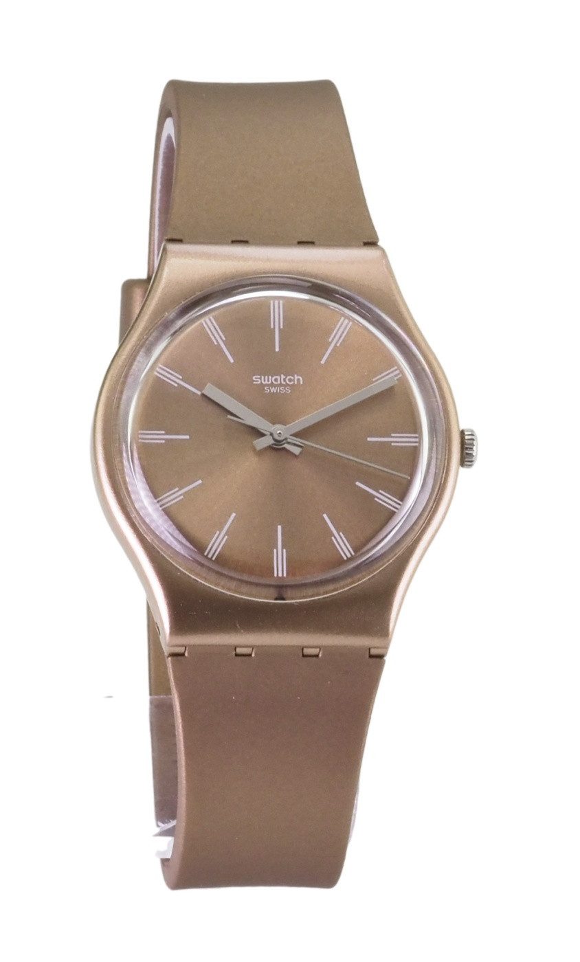 Swatch Quarzuhr Swatch Damen Quarz Uhr GO118 Sandbaya X68, (Weiß)