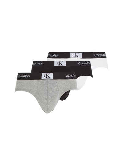 Calvin Klein Underwear Slip HIP BRIEF 3PK (Packung, 3er-Pack) mit Calvin Klein Logo-Elastikbund