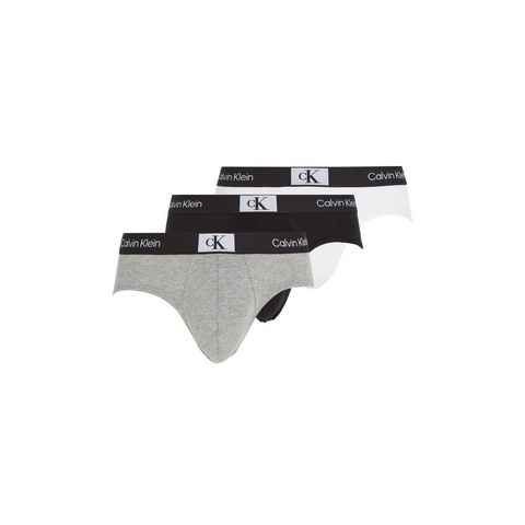 Calvin Klein Underwear Slip HIP BRIEF 3PK (Packung, 3er-Pack) mit Calvin Klein Logo-Elastikbund