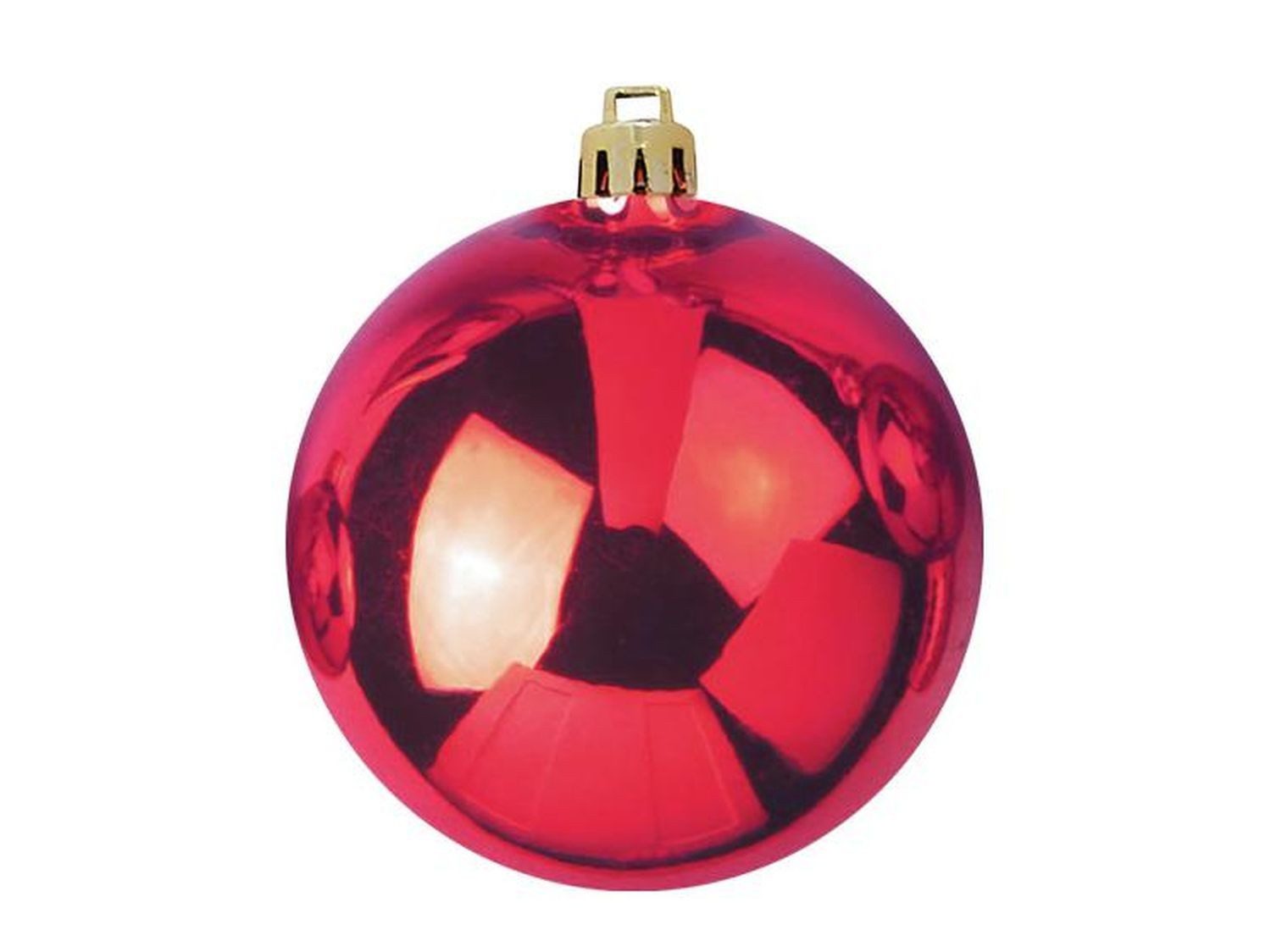 INNA-Glas Christbaumschmuck Weihnachtskugel Canela, glänzend rot, Ø20cm