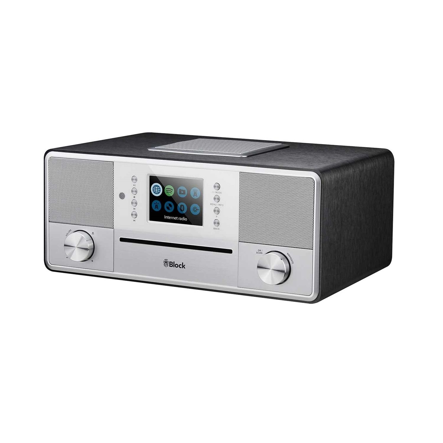 Block SR-50 Smartradio Spotify UKW/DAB+/Internetradio Bluetooth USB CD Digitalradio (DAB) anthrazit