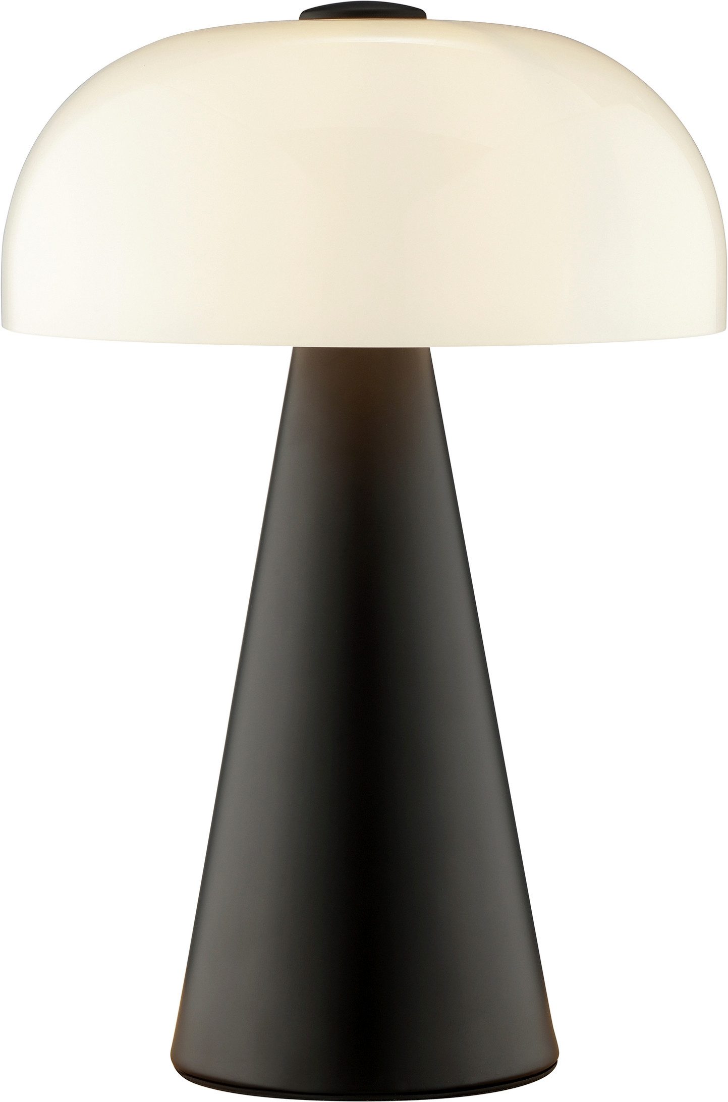 Brilliant Tischleuchte Crescent, ohne Leuchtmittel, Pilz Tischleuchte, 35 cm, Ø 24 cm, E14, Schalter am Kabel, schwarz