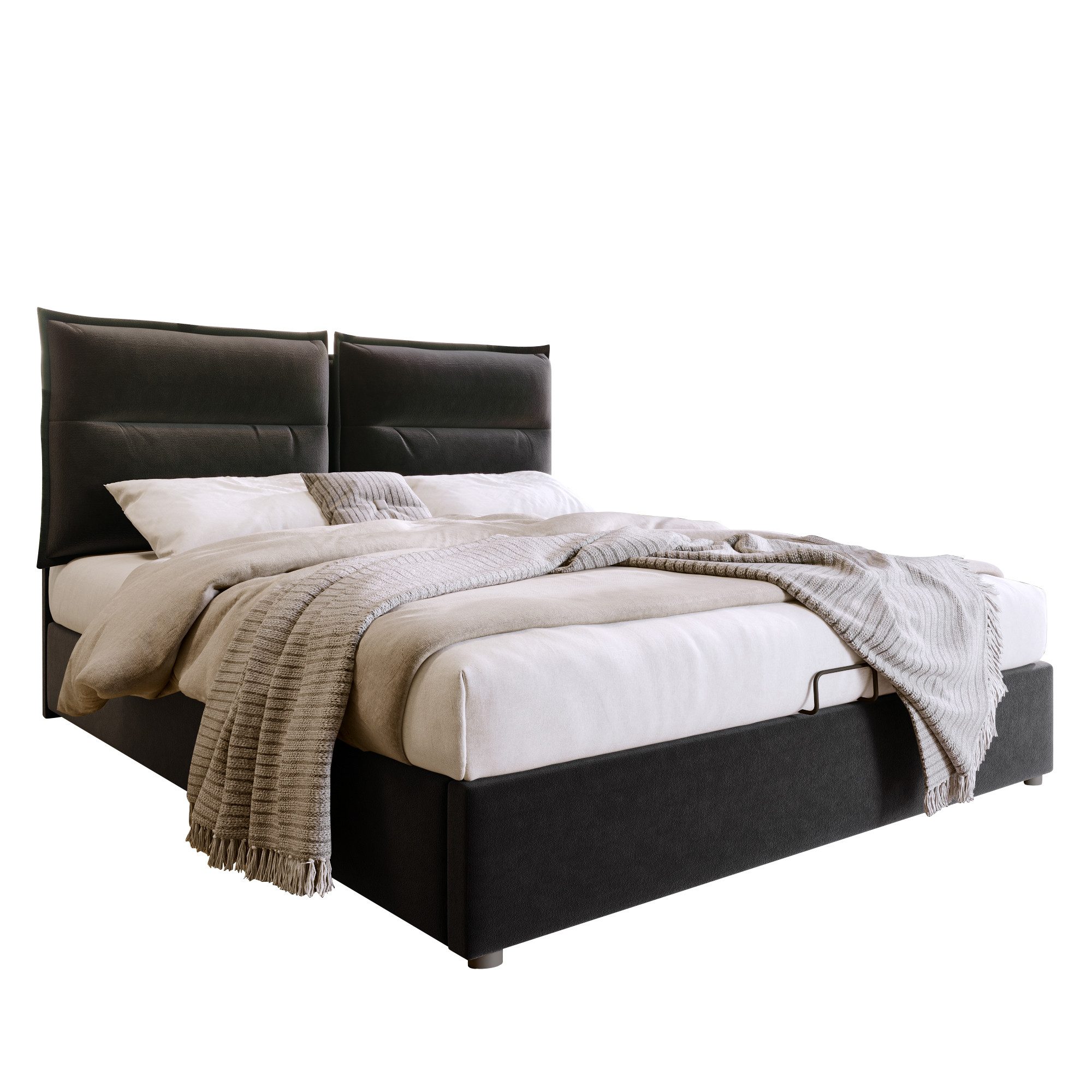 REDOM Polsterbett Hydraulisch Doppelbet (Stauraumbett 140x200cm günstig online kaufen