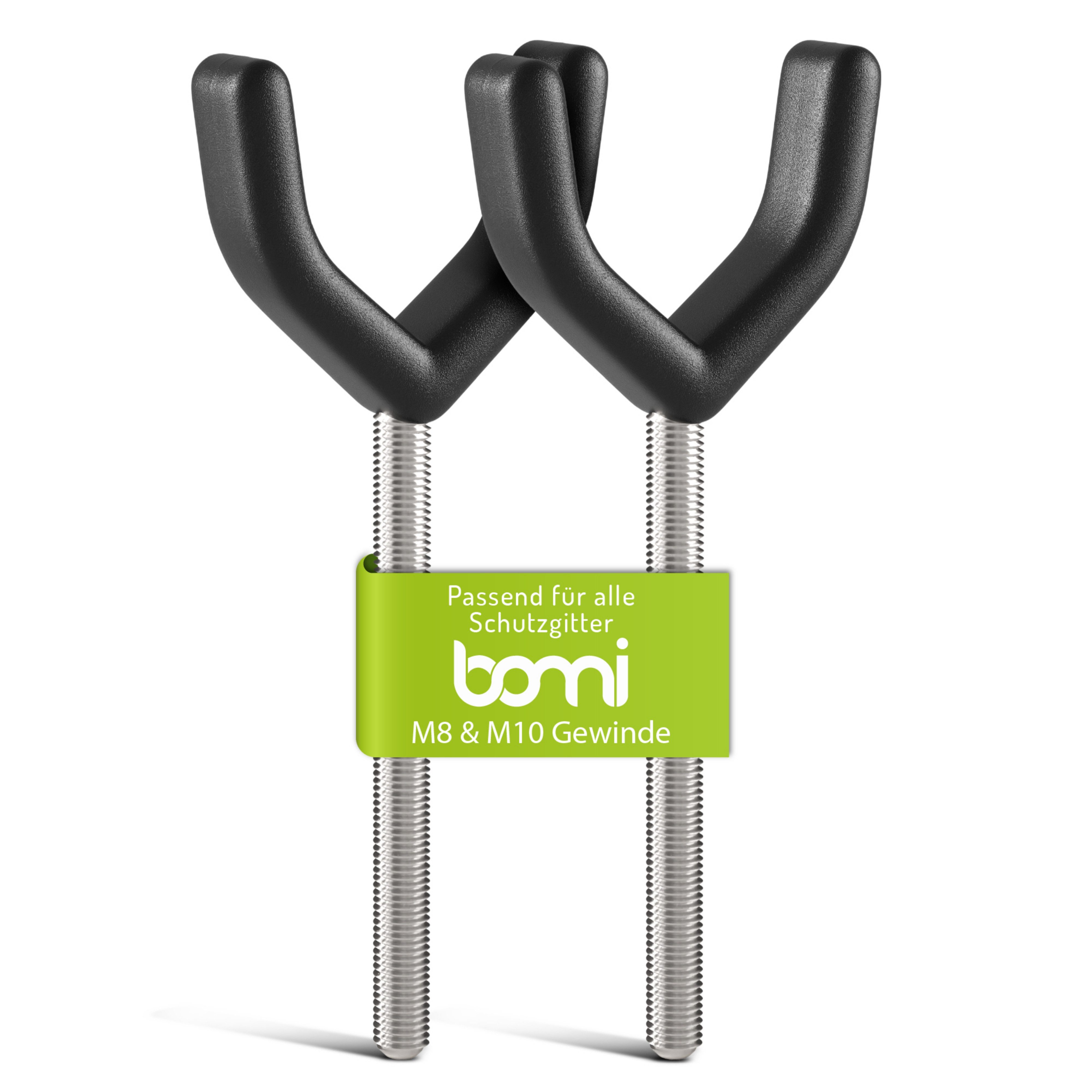 BOMI Дверной охранник Y-Adapter zur Montage von Babygitter an Treppen (2 St), Befestigung der Treppe - Ohne Bohren - Rutschfest