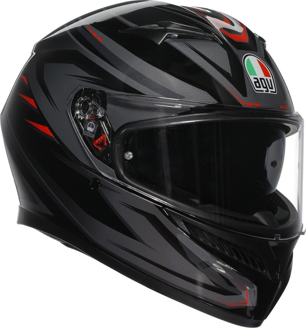 AGV Motorradhelm K3 Syth Helm, vorbereitet für Kommunikationssystem,integriertes Sonnenvisier