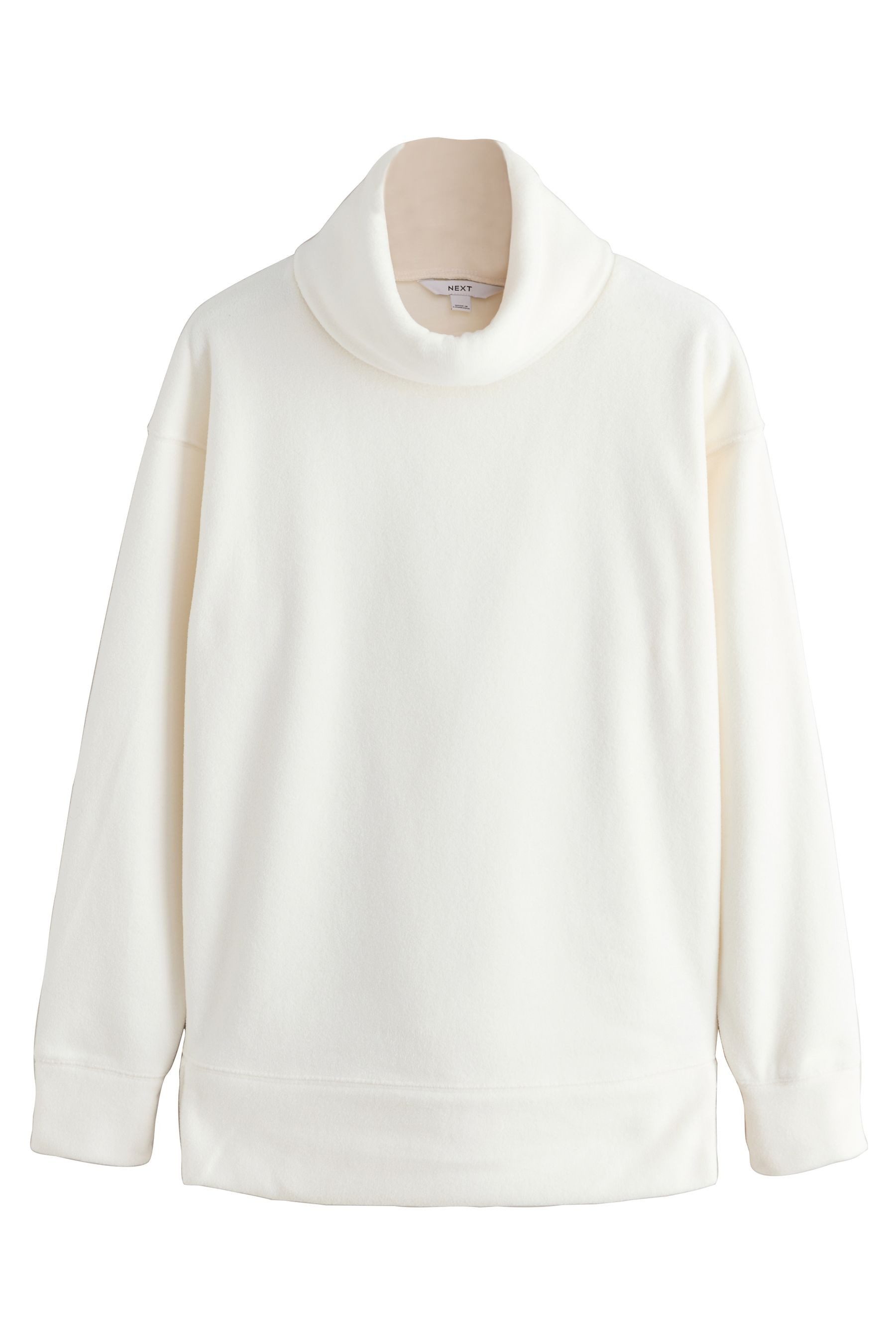 Next Fleecepullover Active Fleece mit Wasserfallausschnitt (1-tlg)