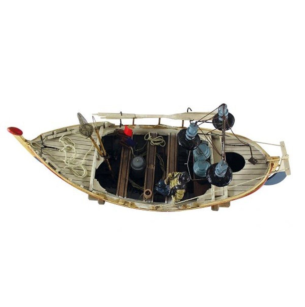 Linoows Fischerboot, Modelle Fischerei reiche Ruderboot, Bestückung, detailgetreue Kahn, Dekoobjekt