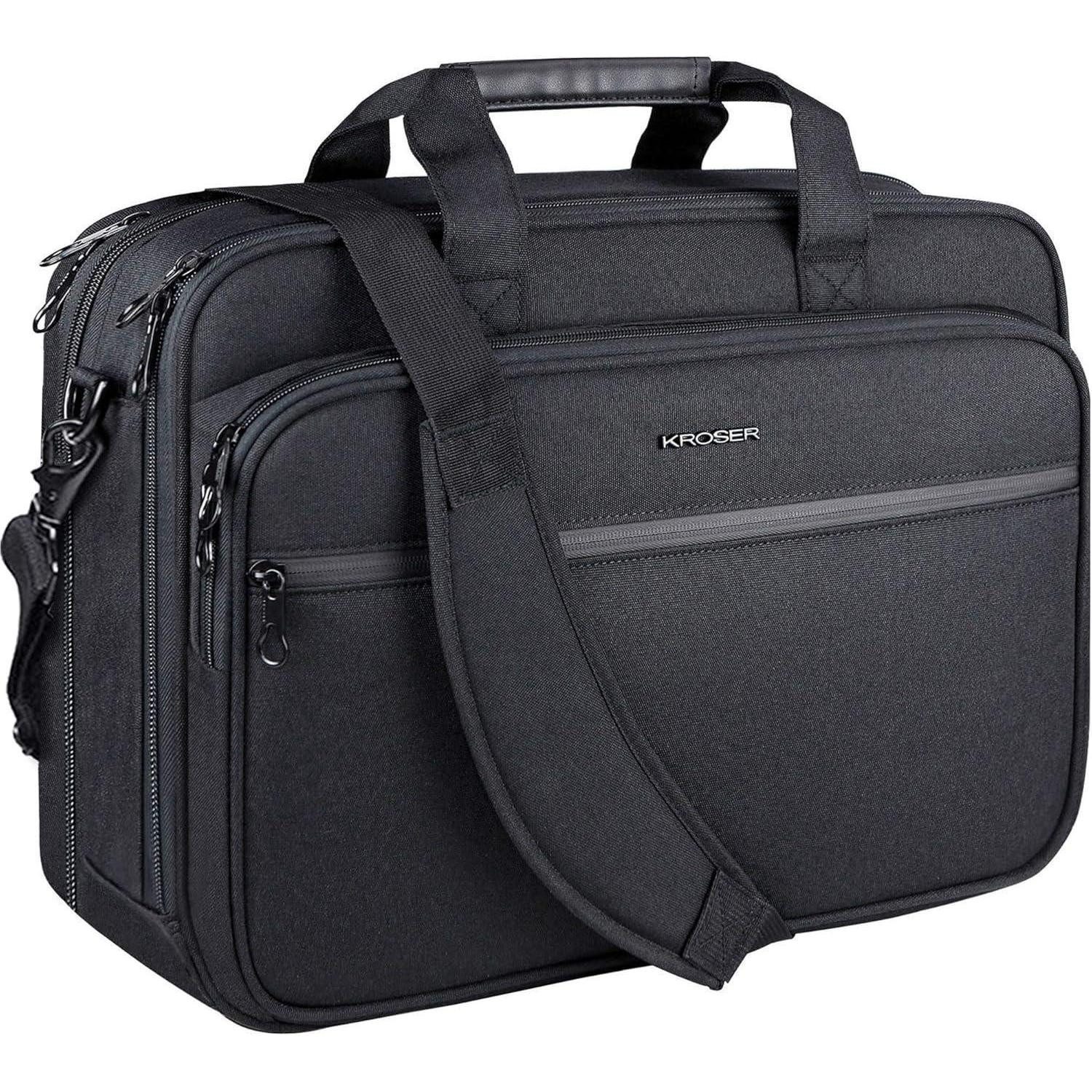 Laptoptasche Laptop Tasche Aktentasche Messenger 16 Zoll 18 zoll Schwarz